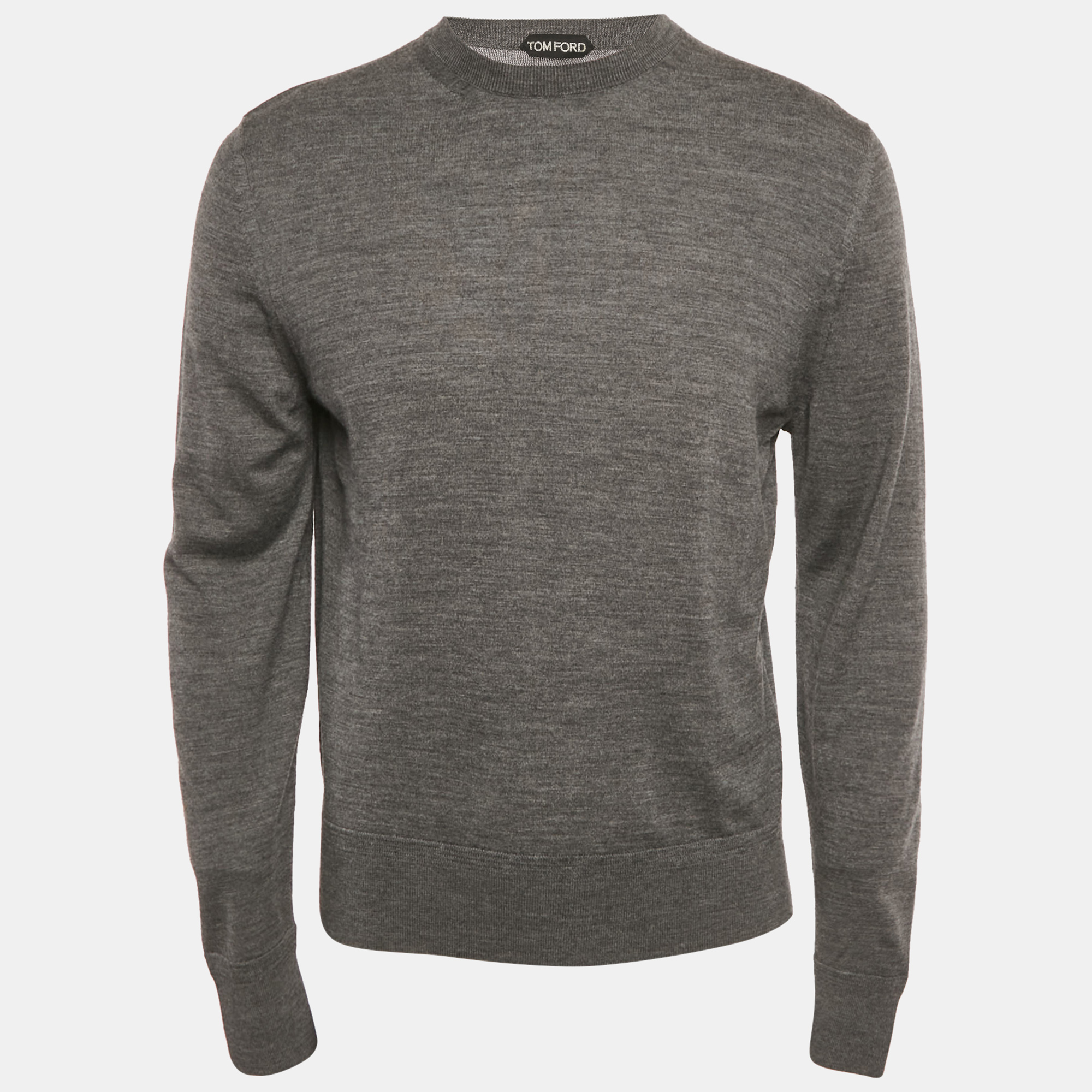 Tom Ford Grey Wool Knit Crewneck Sweater L
Tom Ford Grey Wool Knit Crewneck Sweater L