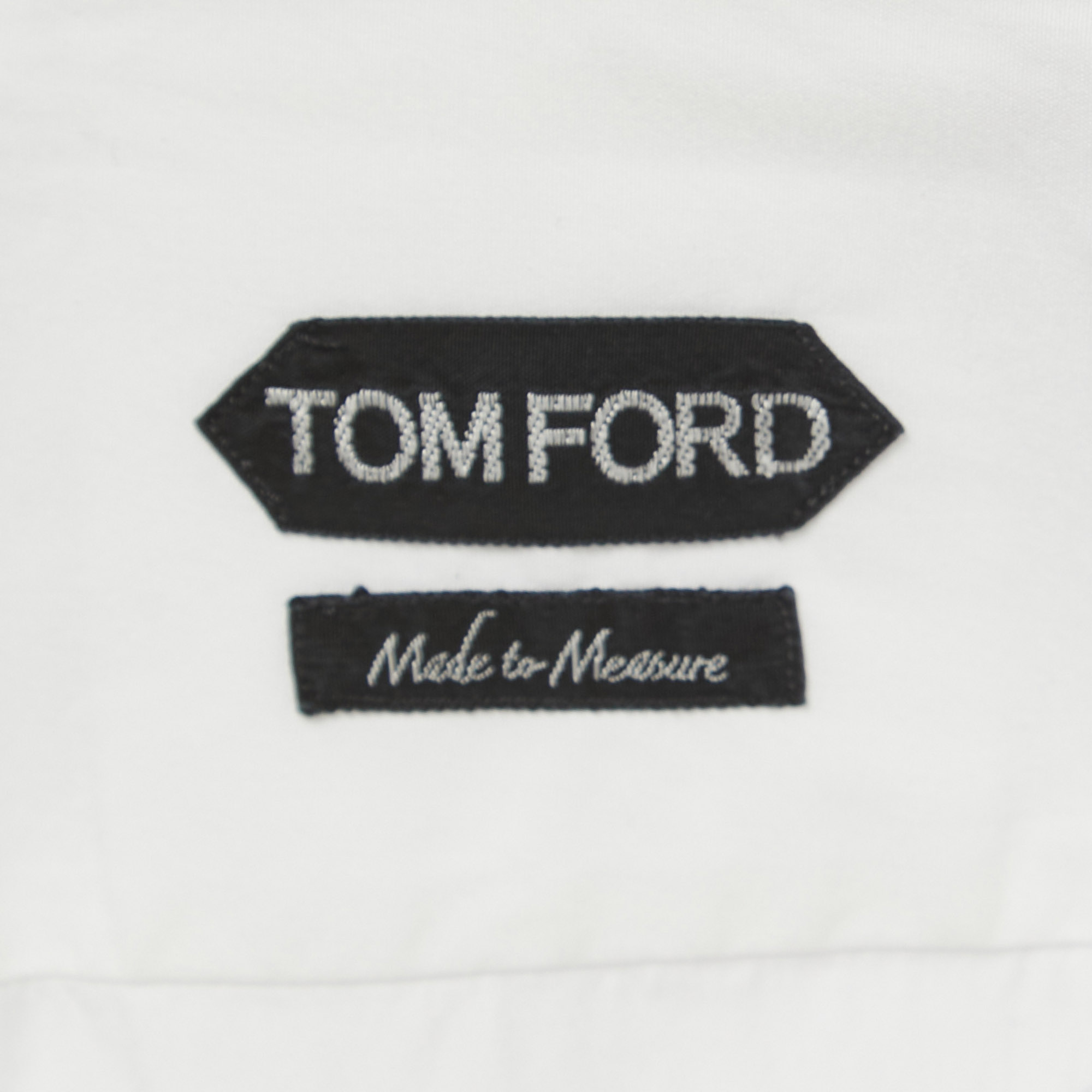Tom Ford White Cotton Button Front Shirt 2XL
