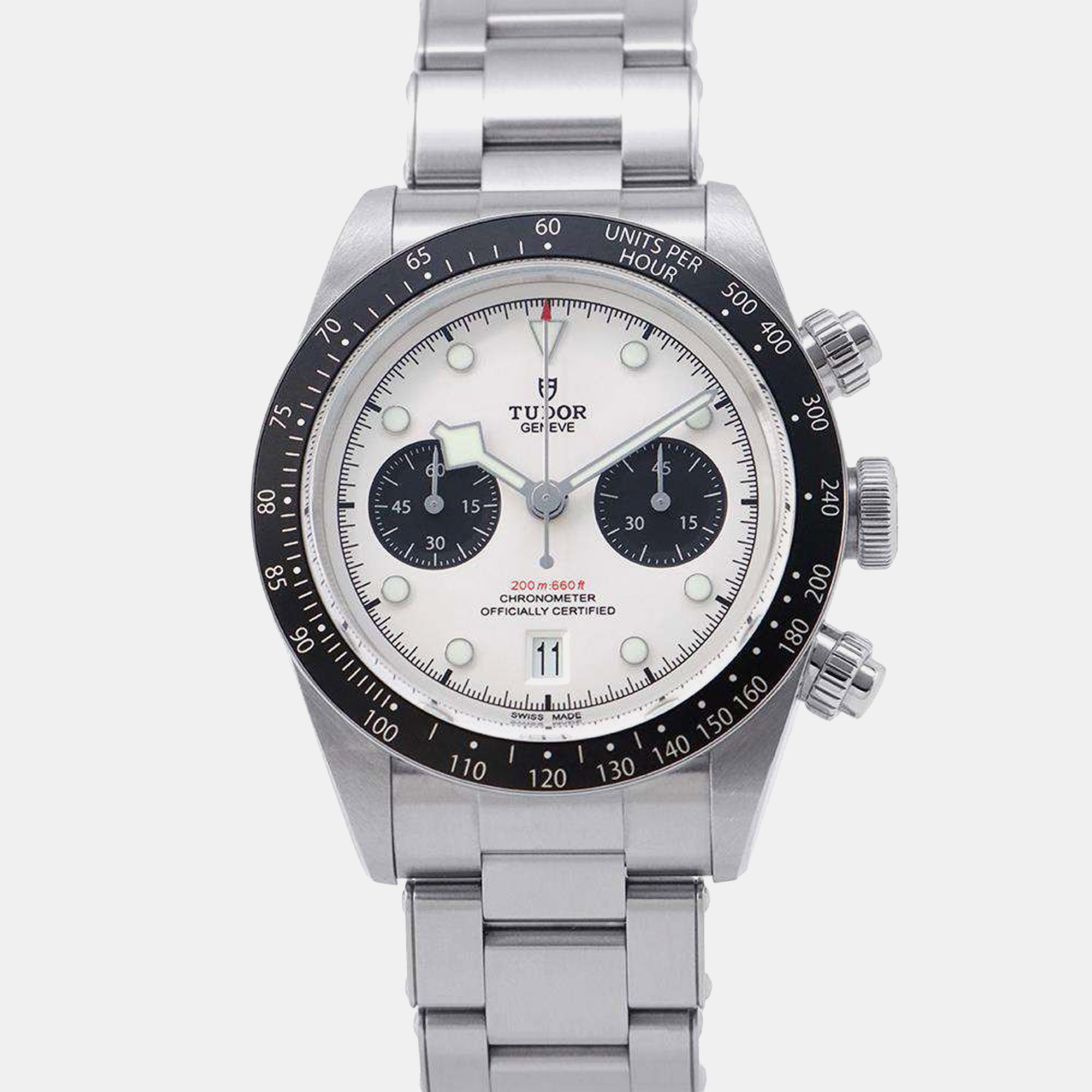 Tudor White Stainless Steel Black Bay Automatic Men's Wristwatch 41 mm
Tudor White Stainless Steel Black Bay Automatic Men's Wristwatch 41 mm