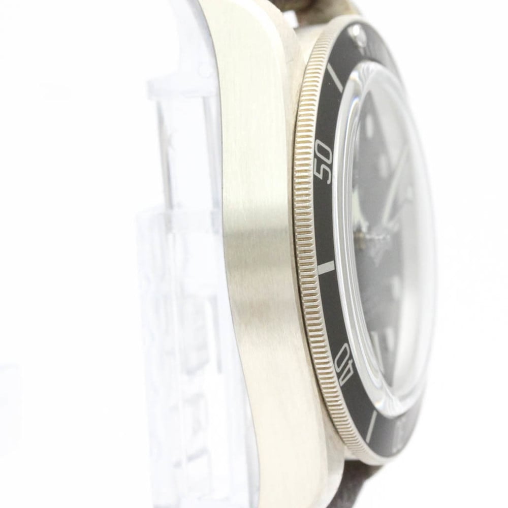 Tudor Black Silver 925 Black Bay 79010SG Automatic Men's Wristwatch 39 Mm