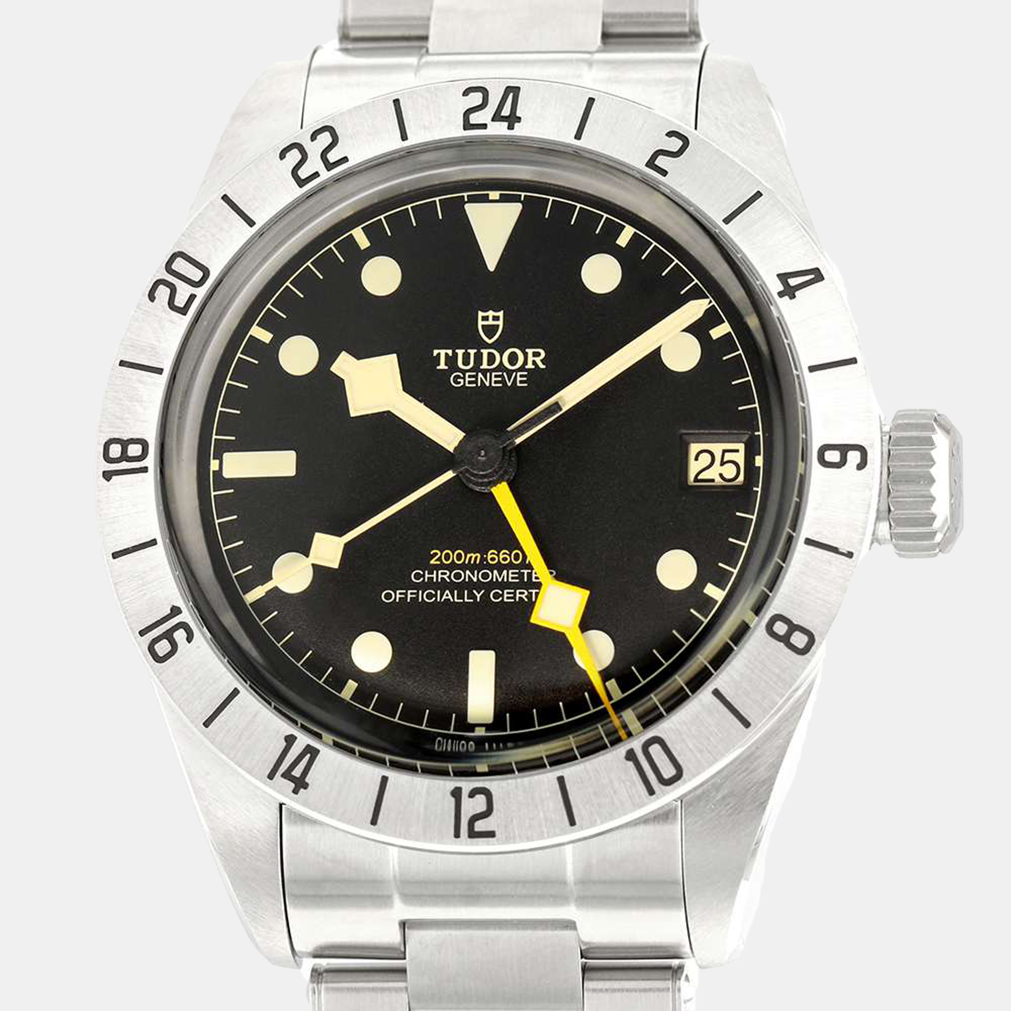 Tudor Black Stainless Steel Black Bay 79470 Automatic Men's Wristwatch 39 Mm