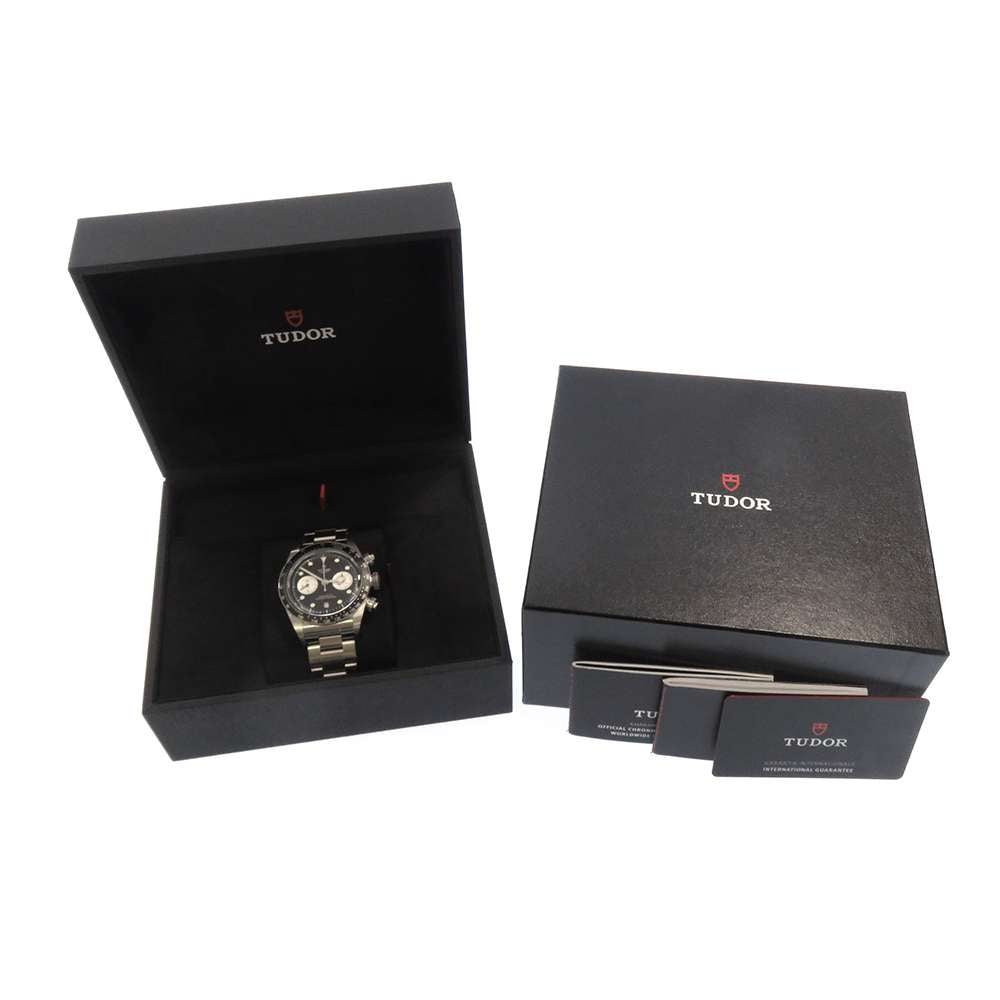Tudor Black Stainless Steel Heritage Black Bay 79360N Automatic Men's Wristwatch 41 Mm