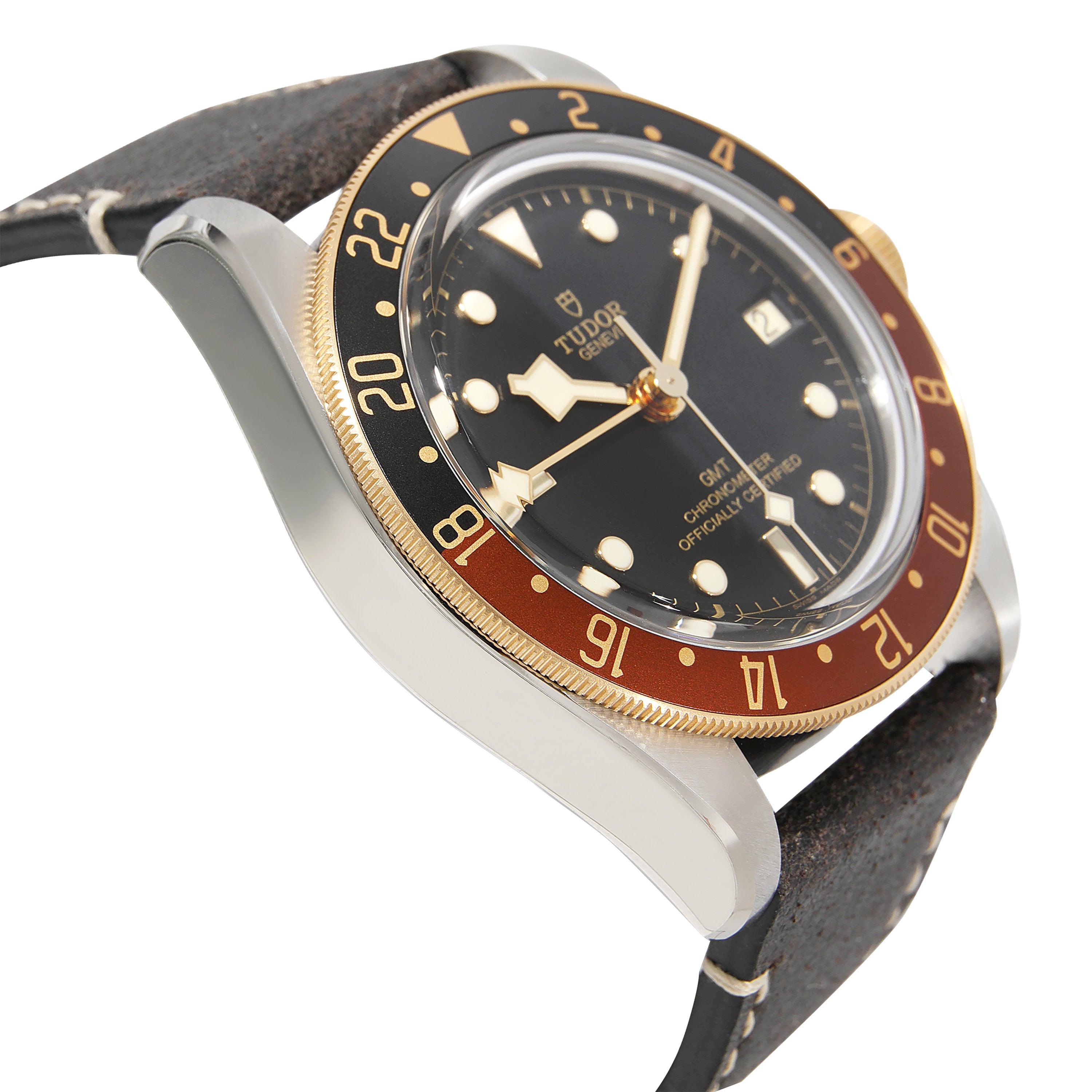 Tudor Black Stainless Steel Black Bay 79833MN Men's Wristwatch 41 Mm