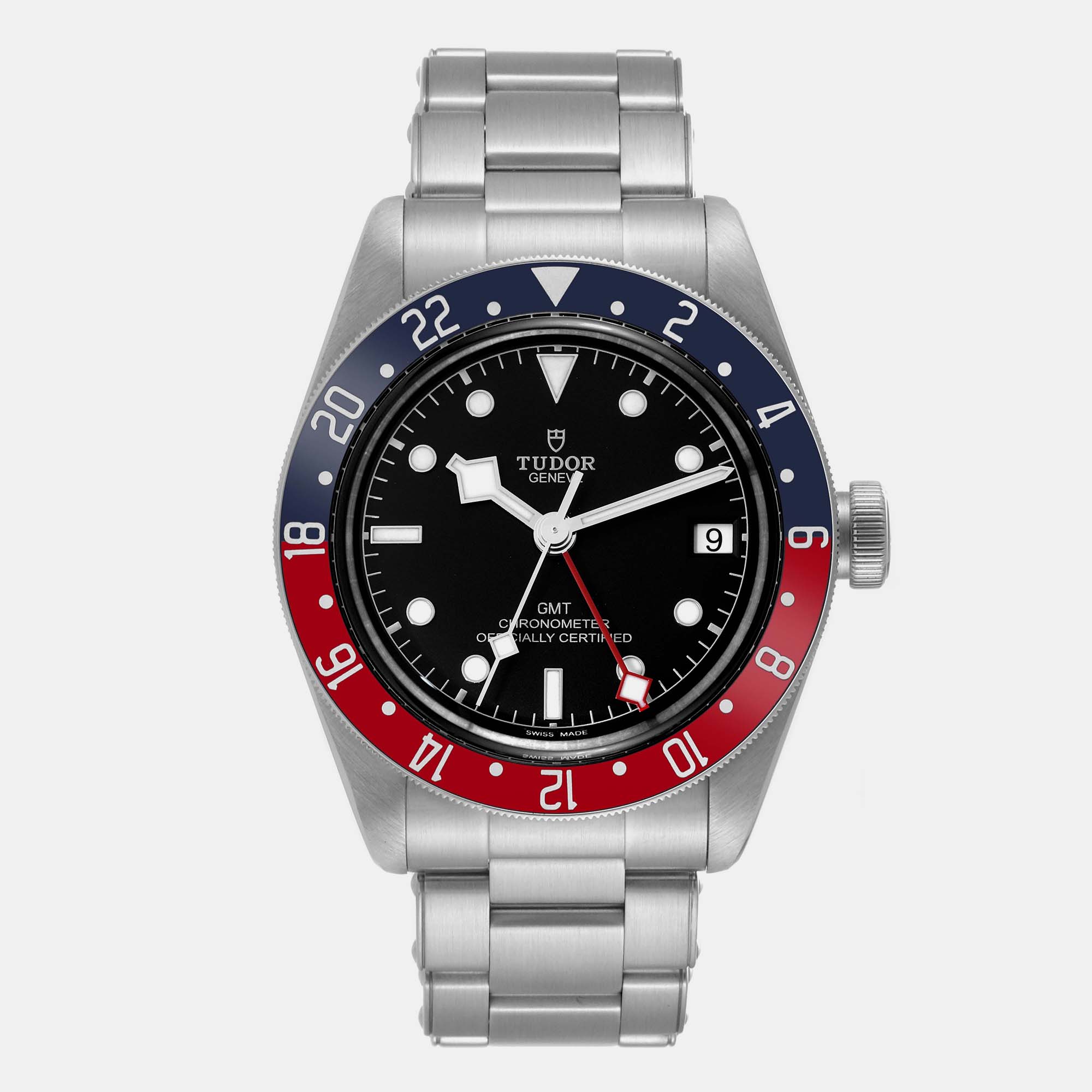 Tudor Black Stainless Steel Heritage 79830RB Automatic Men's Wristwatch 41 Mm