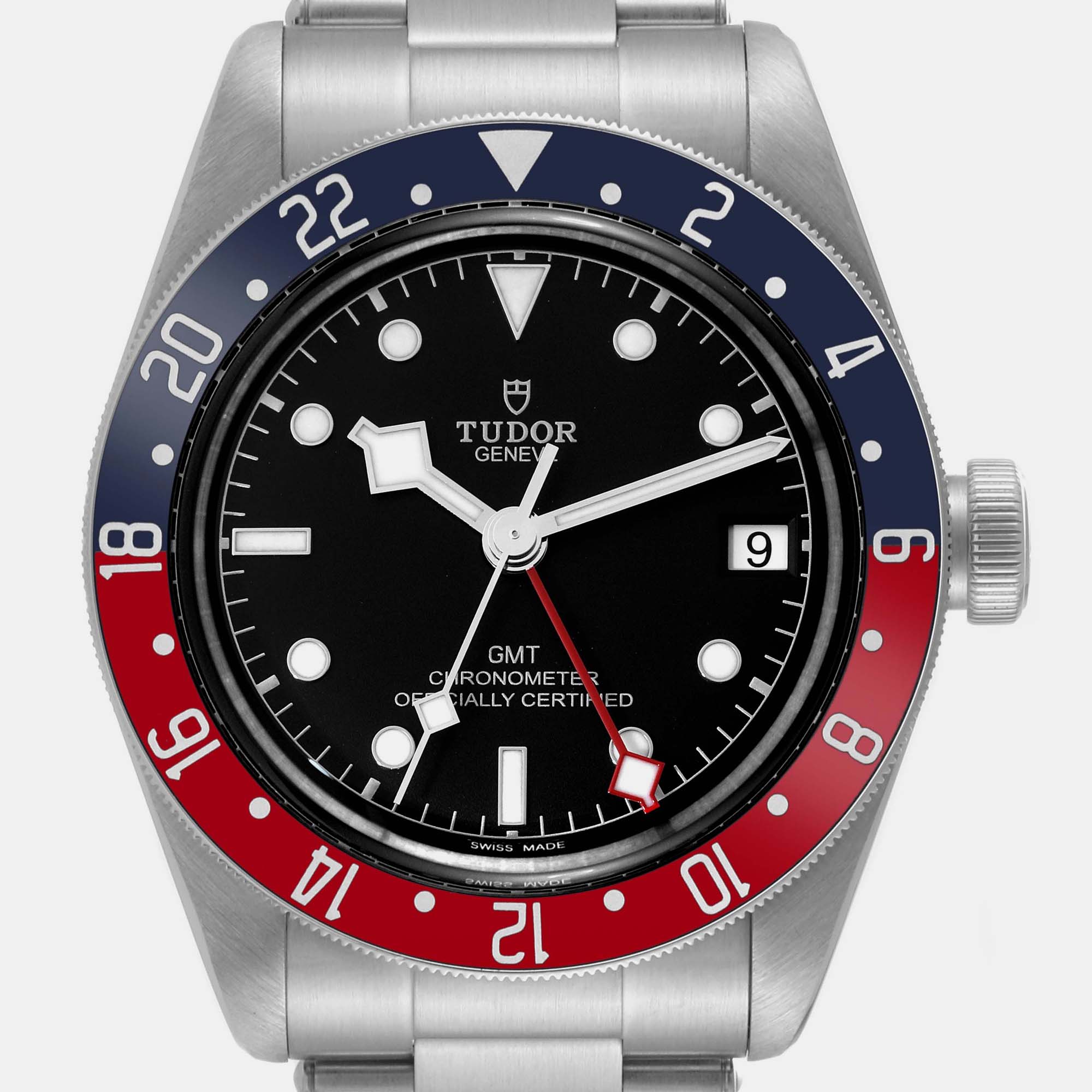 Tudor Black Stainless Steel Heritage 79830RB Automatic Men's Wristwatch 41 Mm