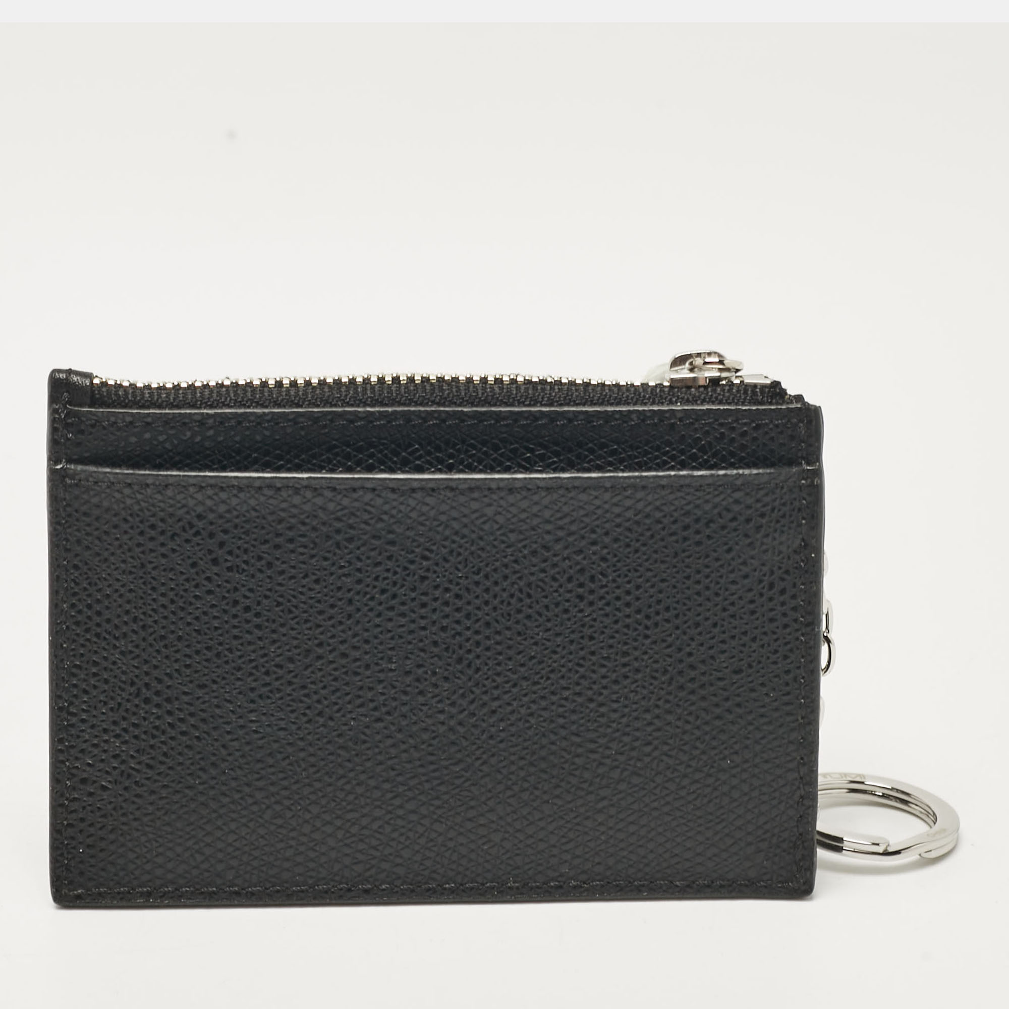 Tumi Black Leather Sinclair Slim Card Case