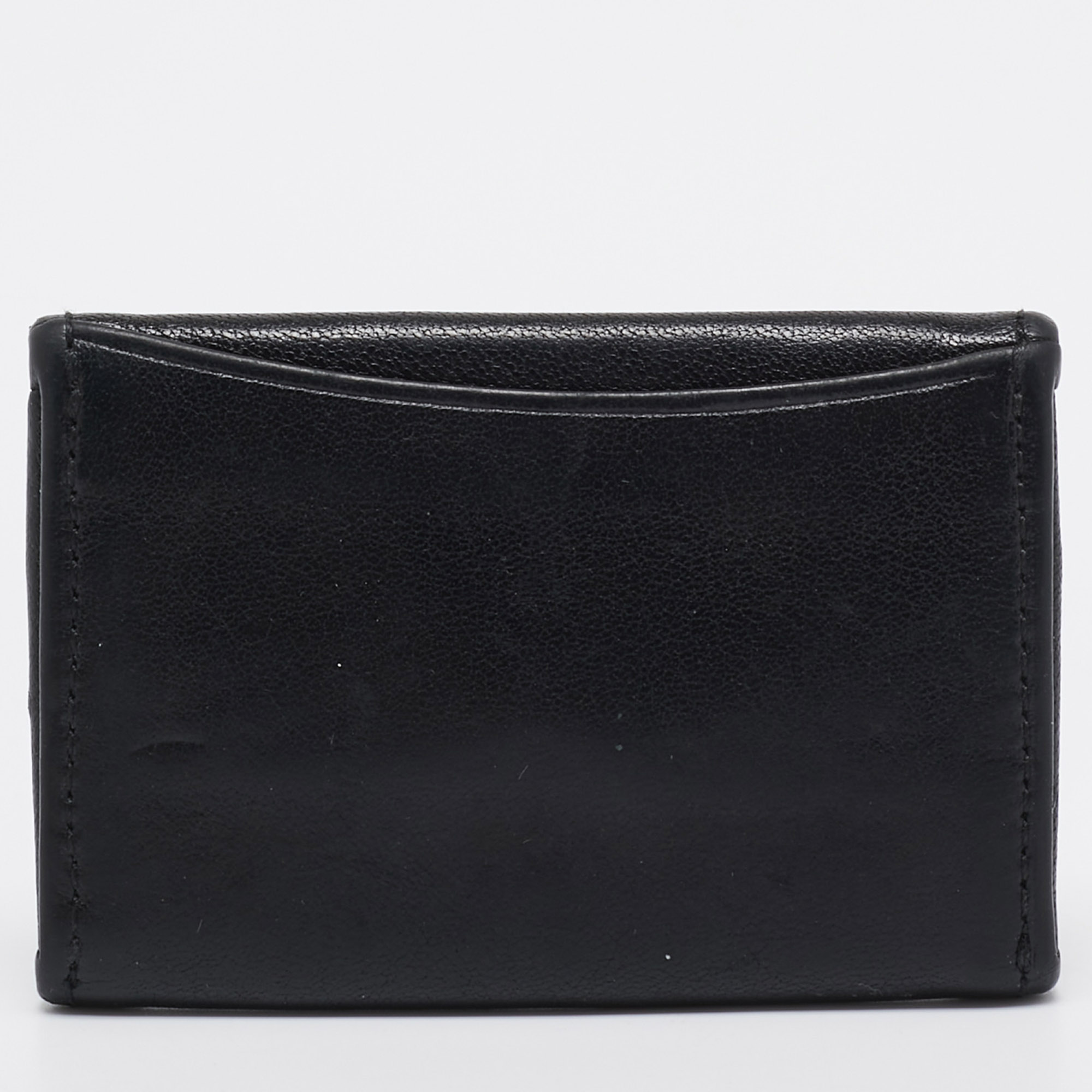 TUMI Black Leather Coin Purse