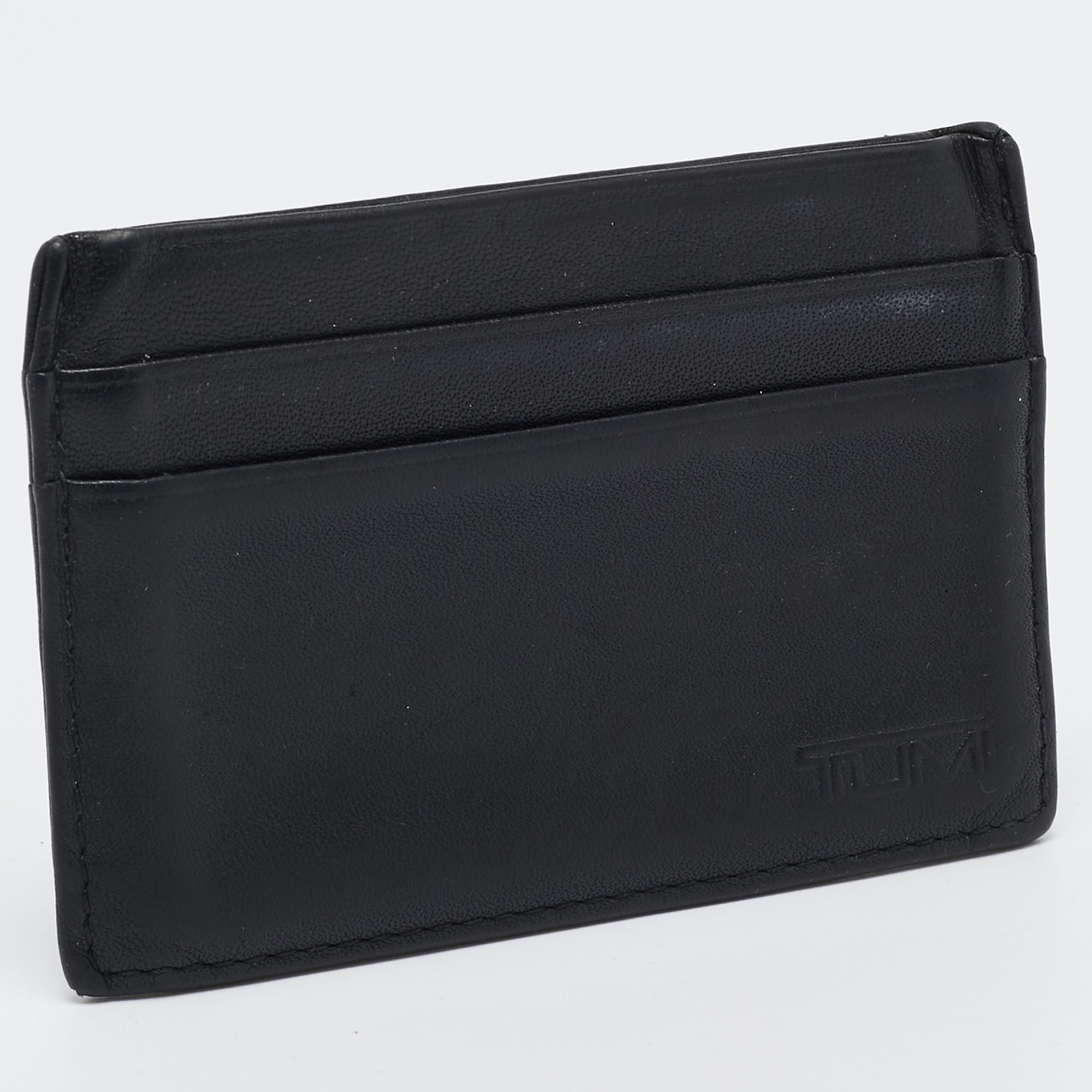 TUMI Black Leather Card Holder