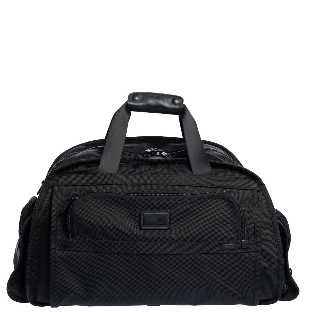 Image of TUMI Black Nylon Alpha Duffle Bag
