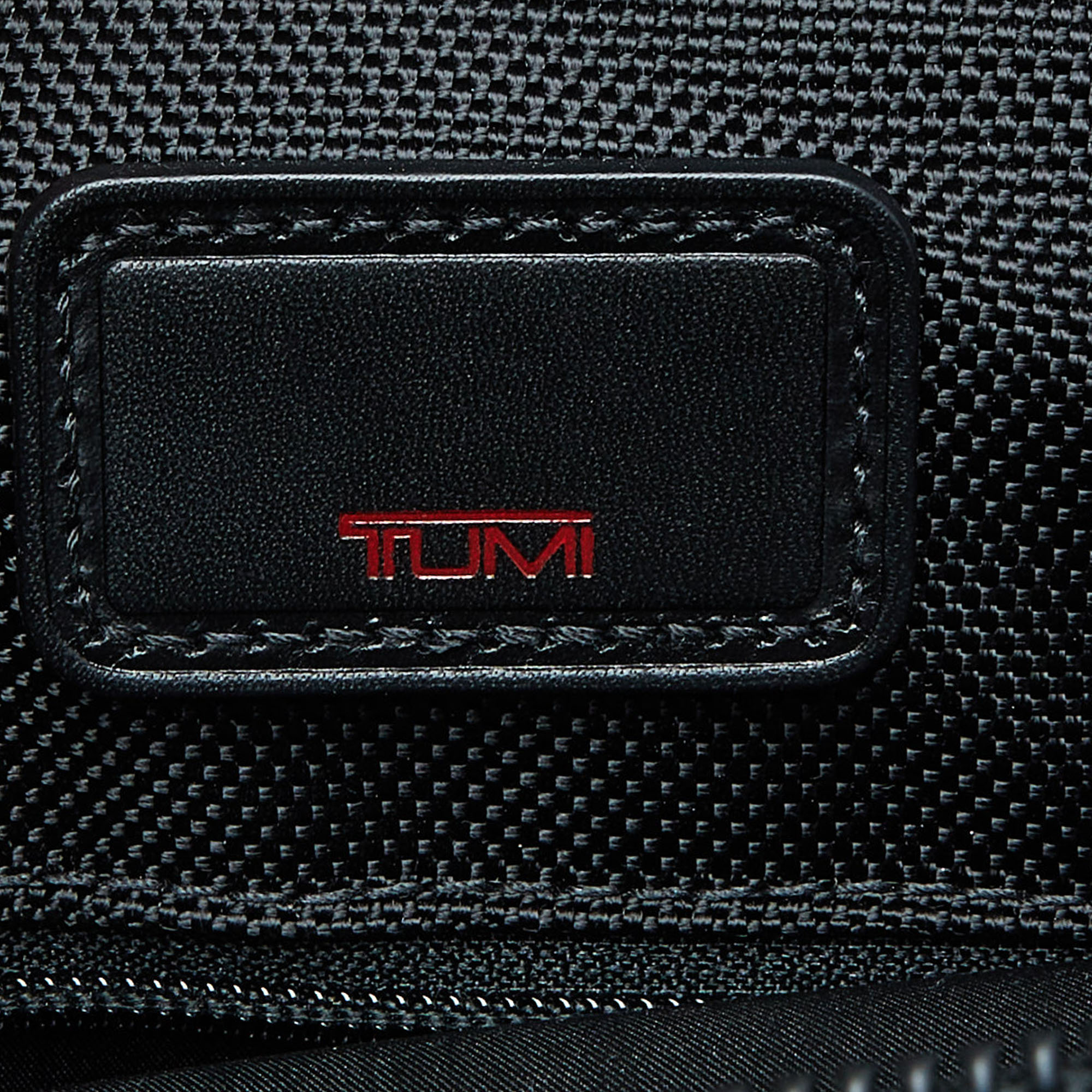 TUMI Black Canvas And Leather Alpha Deluxe Expandable 2 Wheeled Laptop Briefcase