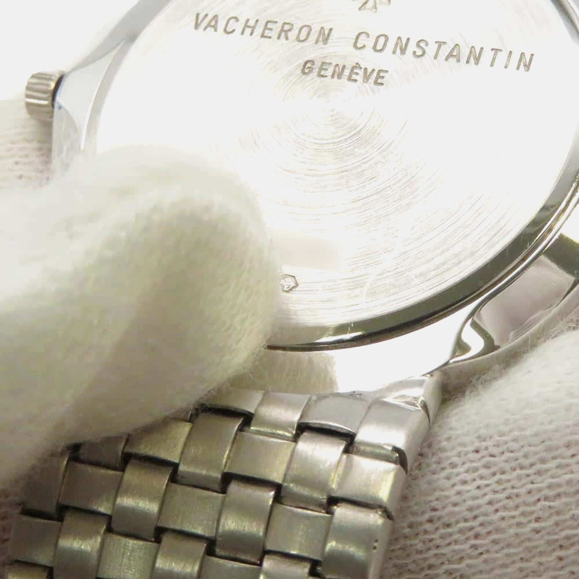 Vacheron Constantin Silver 18K White Gold Meshador 33093/206G Automatic Men's Wristwatch 31.5 Mm