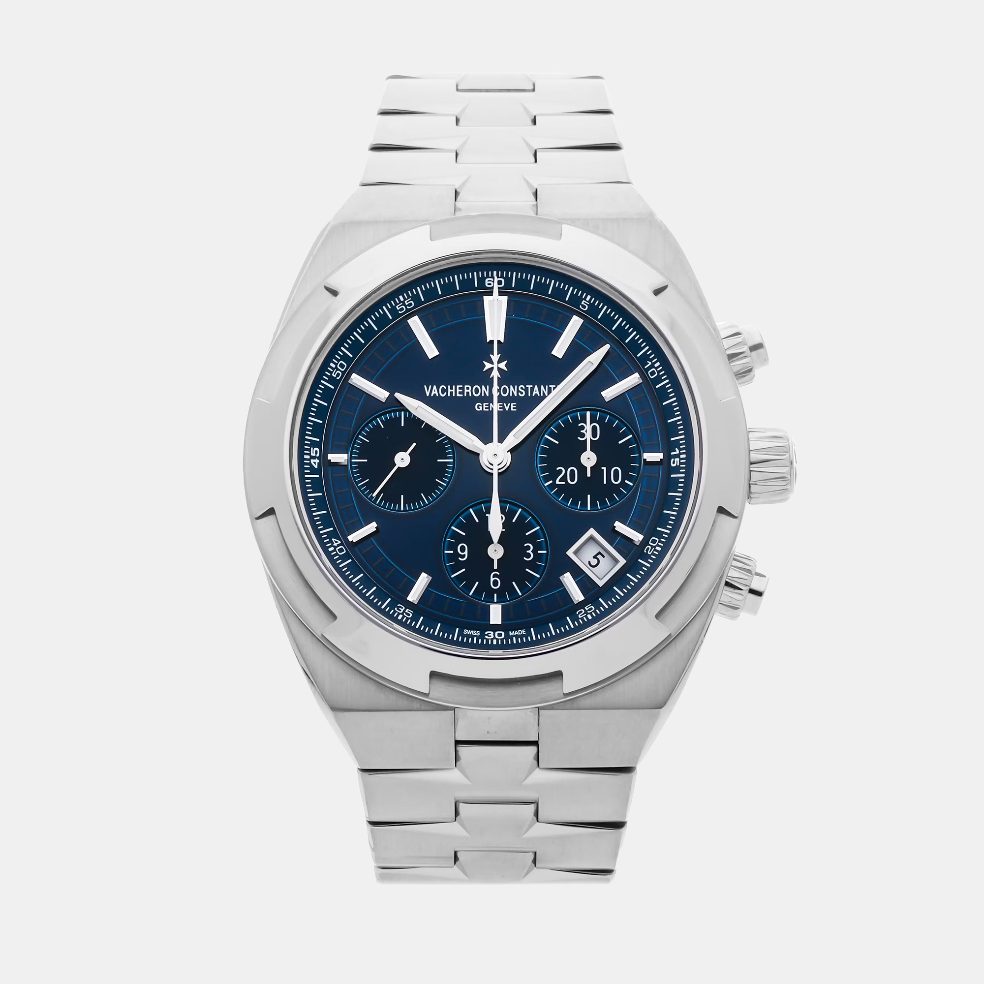 Pre-Owned Vacheron Constantin Overseas Chronograph 5500V/110A-B148, Blue
Pre-Owned Vacheron Constantin Overseas Chronograph 5500V/110A-B148, Blue