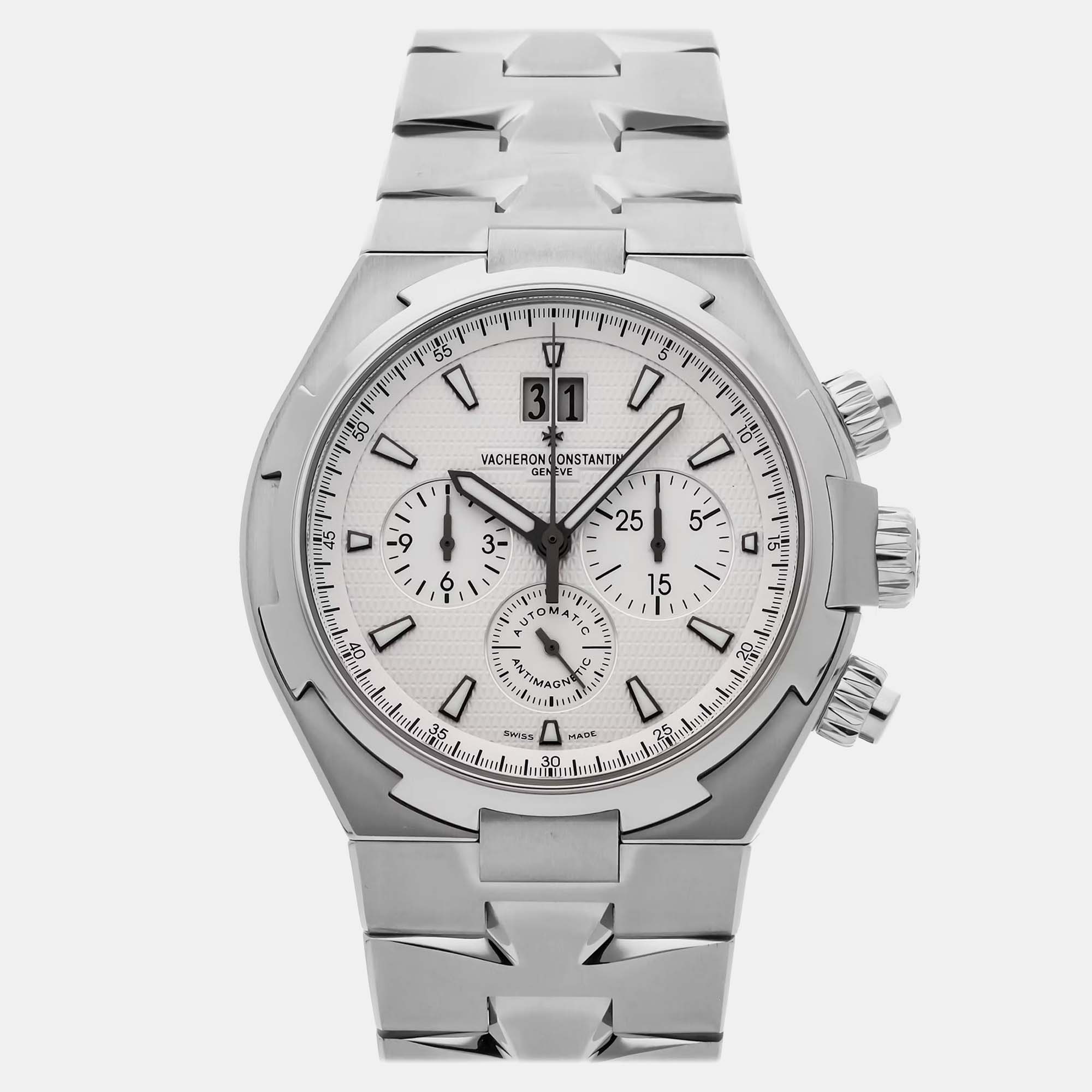 Vacheron Constantin Overseas Chronograph 49150/B01A-9095 Automatic Stainless Steel Silver Dial Men's Wristwatch
Vacheron Constantin Overseas Chronograph 49150/B01A-9095 Automatic Stainless Steel Silver Dial Men's Wristwatch