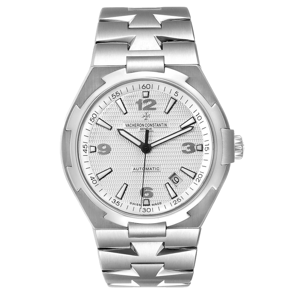 Vacheron Constantin Silver Stainless Steel Overseas 47040 Men's Wristwatch 42.5 MM