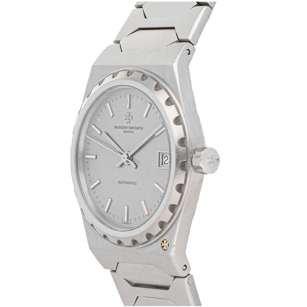 Vacheron Constantin Silver Stainless Steel 222 Vintage 46003/411 Men's Wristwatch 34 MM
