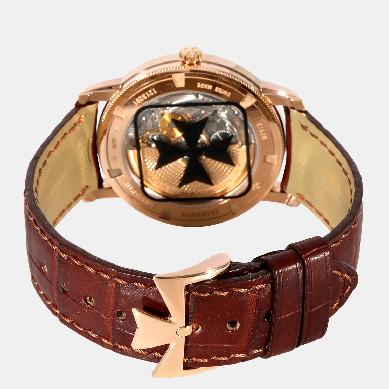 Vacheron Constantin Silver 18k Rose Gold Patrimont Traditionelle 87172/000R-9602 Automatic Men's Wristwatch 38 Mm