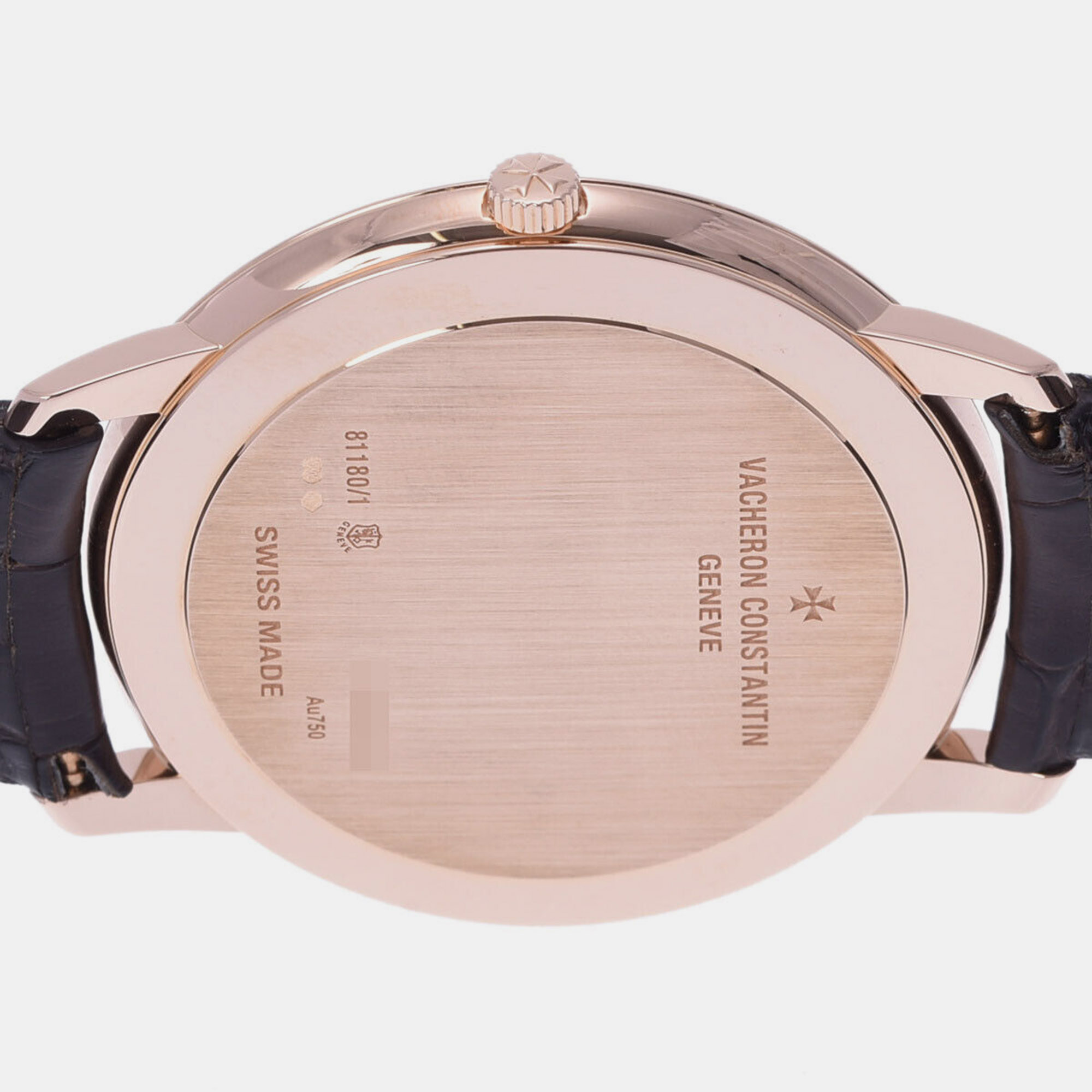 Vacheron Constantin Silver 18k Rose Gold Patrimony 81180/000R-9159 Manual Winding Men's Wristwatch 40 Mm