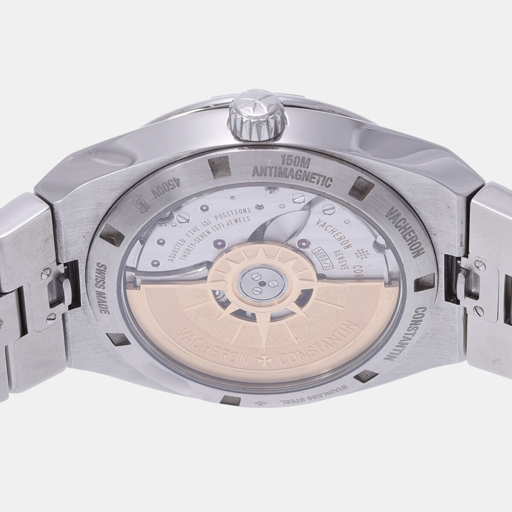 Vacheron Constantin Black Stainless Steel Overseas 4500V/110A-B483 Automatic Men's Wristwatch 41 Mm