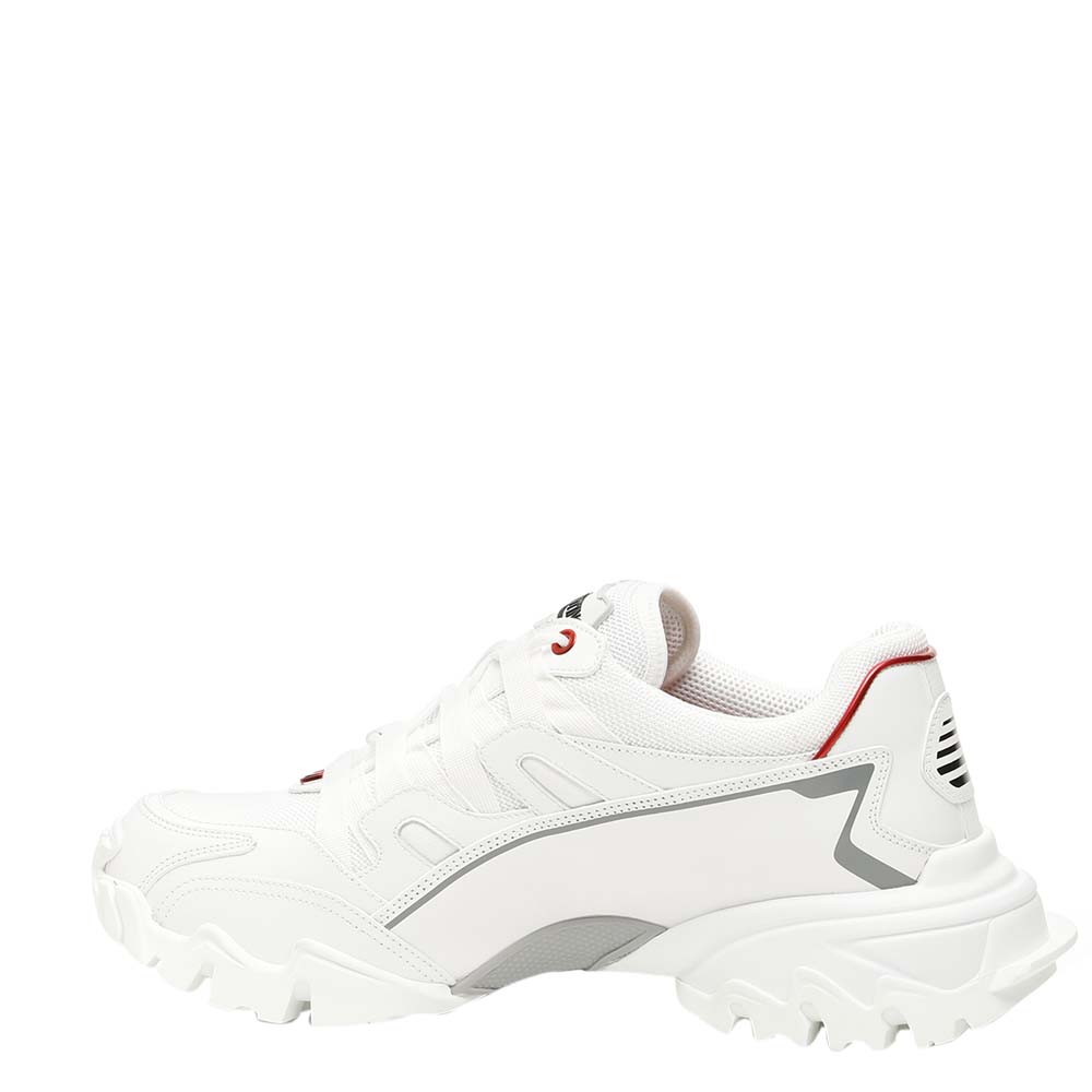 Image of Valentino Garavani Grey Leather Climbers Sneakers Size