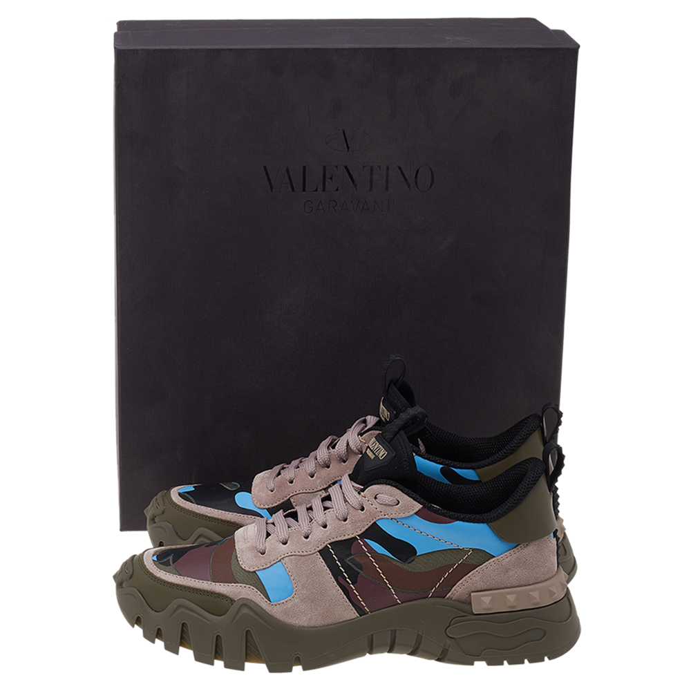 Valentino Multicolor Camouflage Print Canvas And Suede Rockrunner Plus Sneakers Size EU
Valentino Multicolor Camouflage Print Canvas And Suede Rockrunner Plus Sneakers Size EU