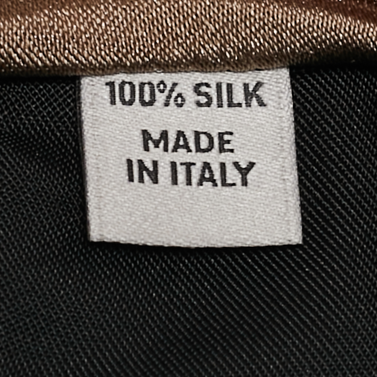 Valentino Light Brown Silk Tie