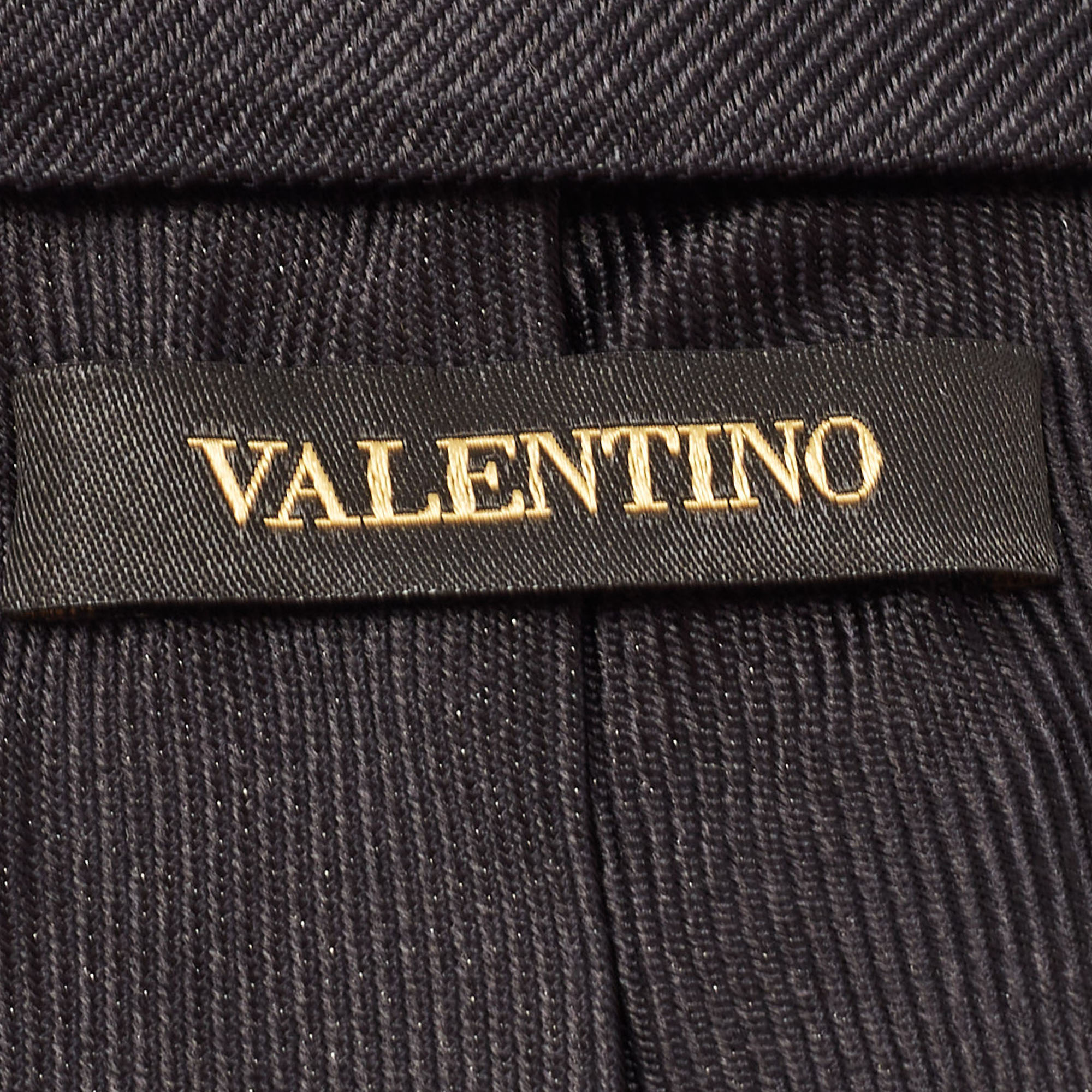 Valentino Black Silk Tie
