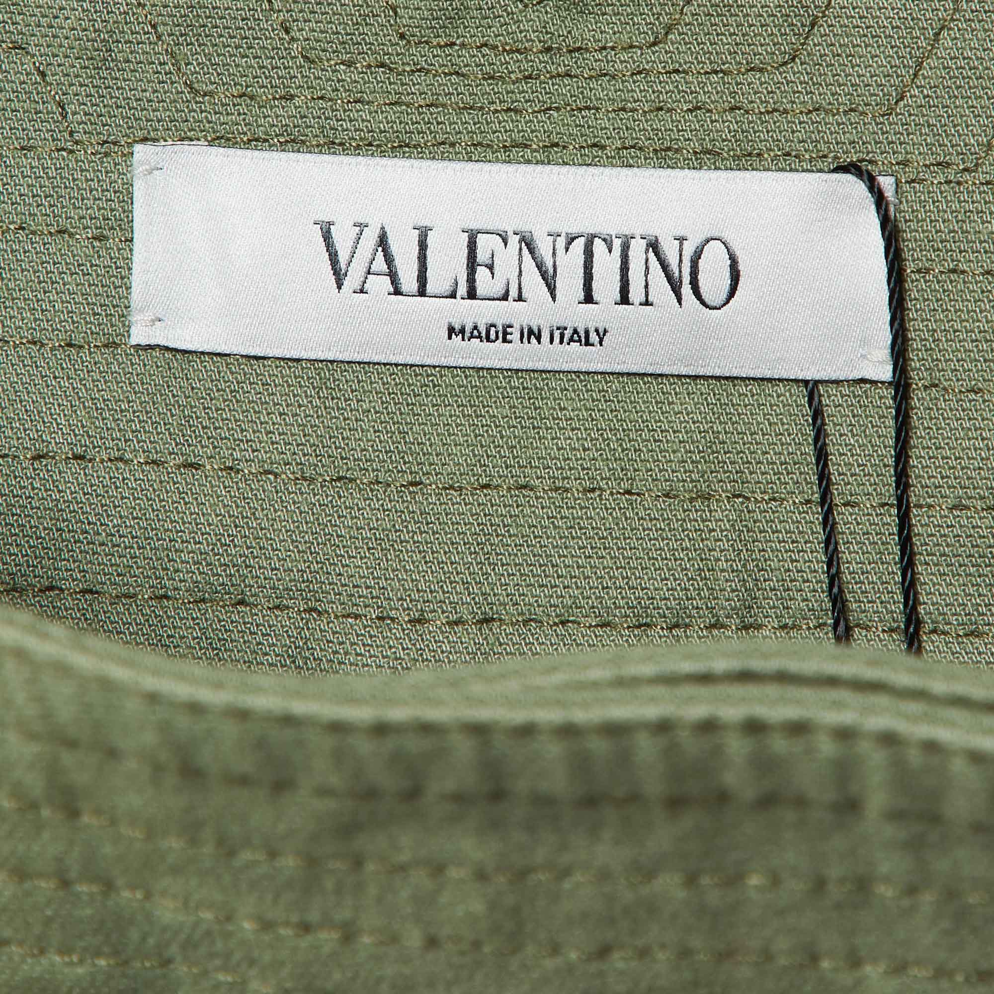 Valentino Green Cotton Cargo Shorts XXS