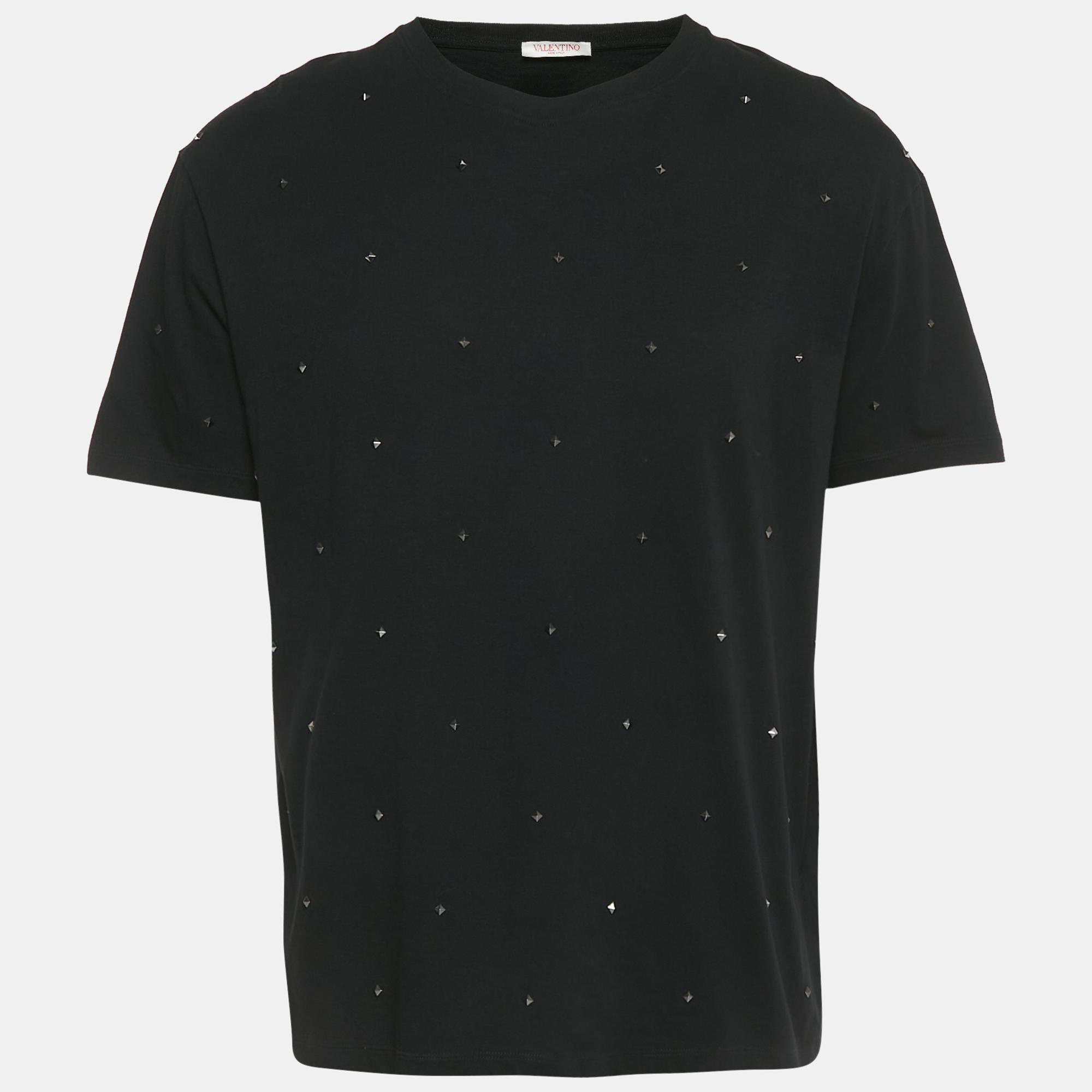 Valentino Black Rockstud Jersey Short Sleeve T-Shirt XL
Valentino Black Rockstud Jersey Short Sleeve T-Shirt XL