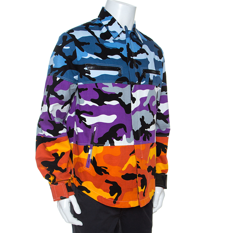 multicolor camouflage jacket