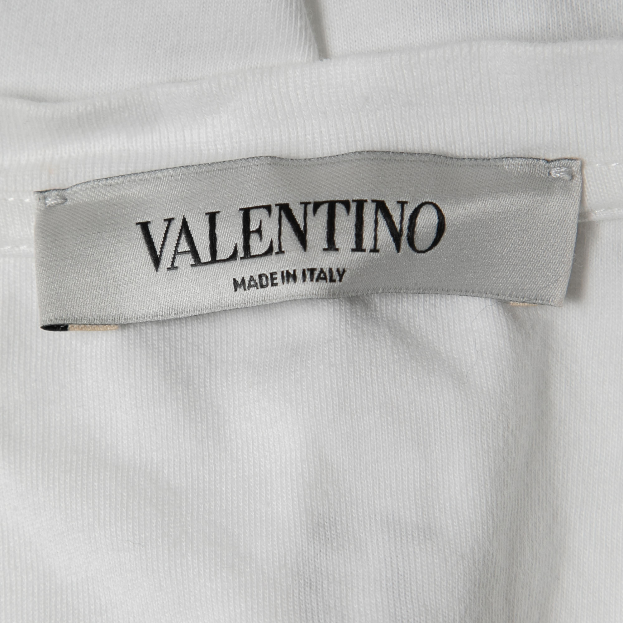 Valentino X Izumi Miyazaki White Printed Cotton Crew Neck T-Shirt XS