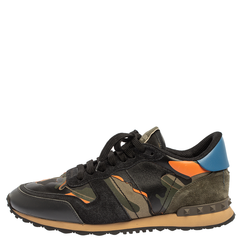 Valentino Multicolor Suede And Leather Camouflage Rockrunner Low Top Sneakers Size
Valentino Multicolor Suede And Leather Camouflage Rockrunner Low Top Sneakers Size