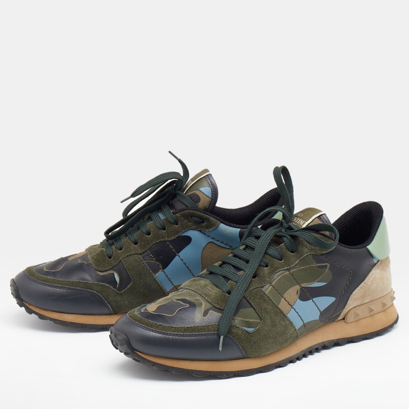 Valentino Multicolor Camouflage Suede And Canvas Rockrunner Low Top Sneakers Size
Valentino Multicolor Camouflage Suede And Canvas Rockrunner Low Top Sneakers Size