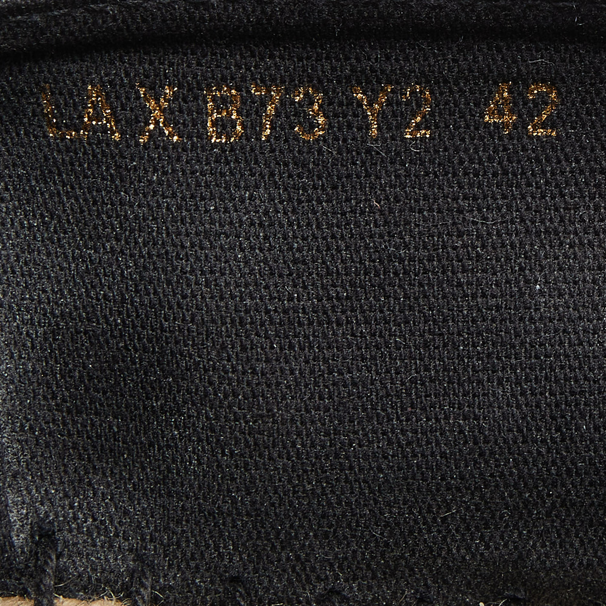 Valentino Black Canvas VLogo Slip On Espadrilles Loafers Size 42