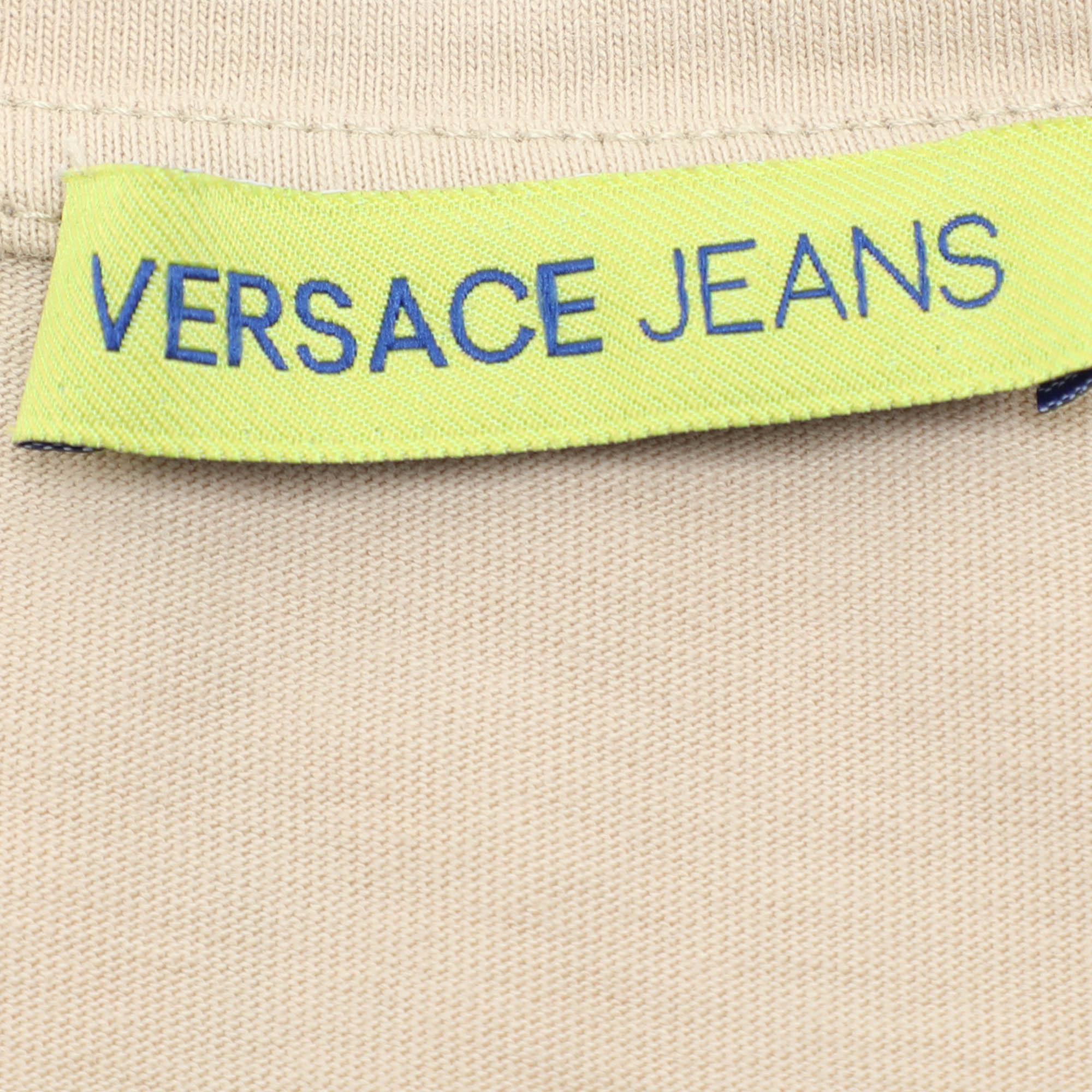 Versace Jeans Beige Cotton T-Shirt M