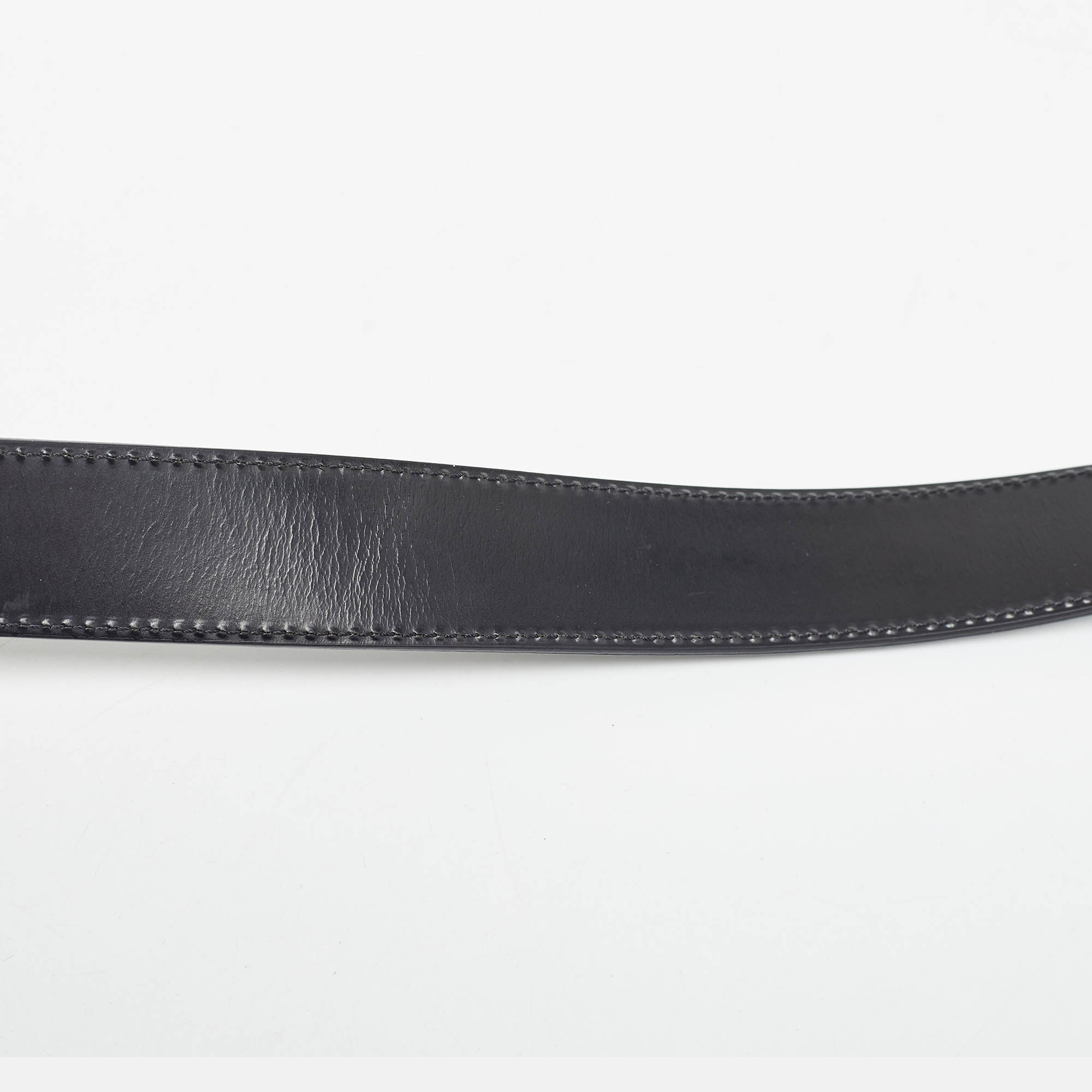 Versace Black Leather Buckle Belt 95 CM