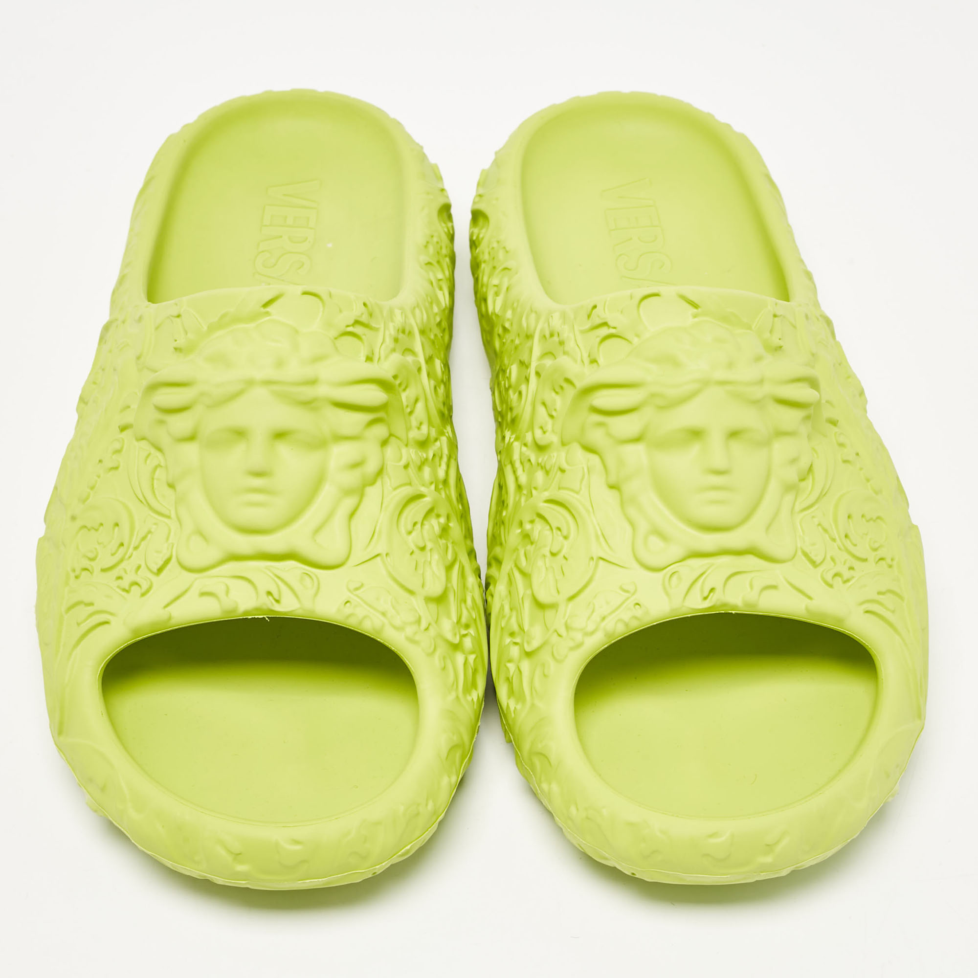 Versace Green Rubber Mules Size 46