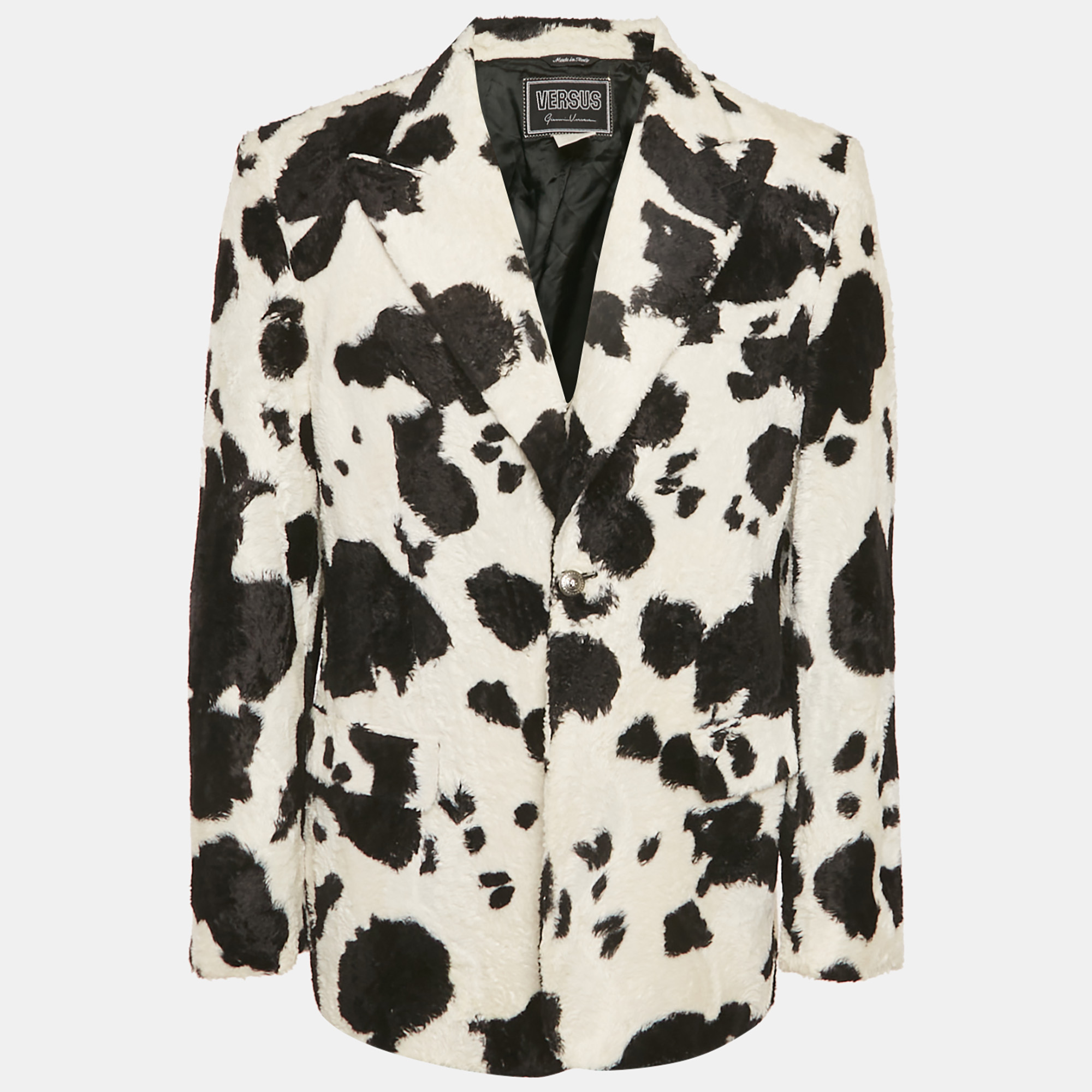 Versus Gianni Versace White Cow Print Fur Blazer XS
Versus Gianni Versace White Cow Print Fur Blazer XS