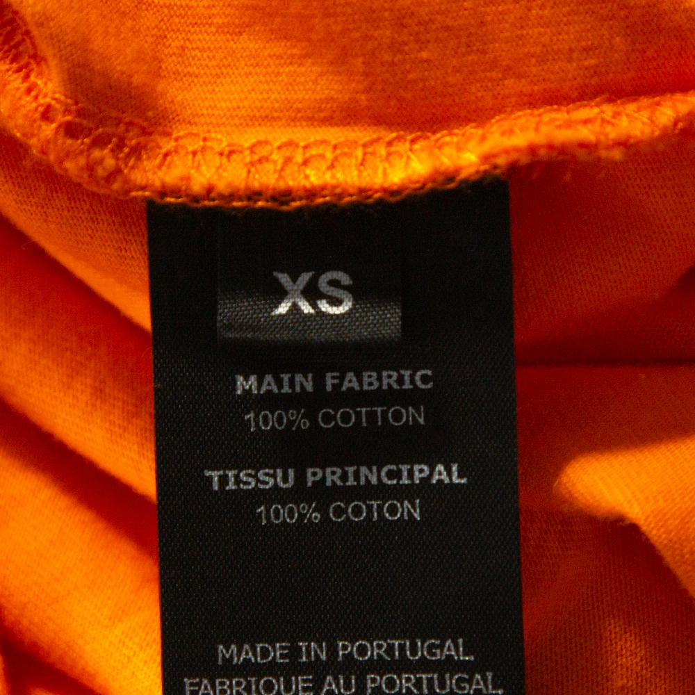 Vetements Orange Pets Print Cotton Oversized Hoodie XS