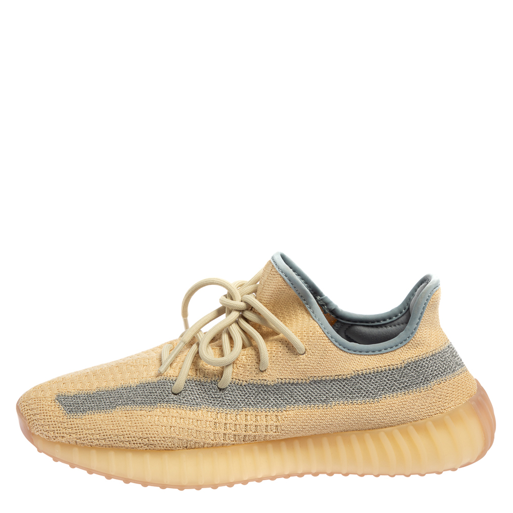 Yeezy x Adidas Beige/Grey Knit Fabric Boost 350 V2 Linen Sneakers Size 1/3, Cream
Yeezy x Adidas Beige/Grey Knit Fabric Boost 350 V2 Linen Sneakers Size 1/3, Cream