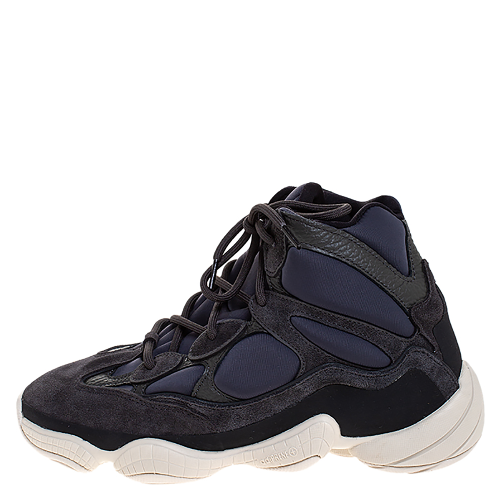 Yeezy X Adidas Navy Blue Leather and Fabric 500 High Slate Sneakers Size
Yeezy X Adidas Navy Blue Leather and Fabric 500 High Slate Sneakers Size