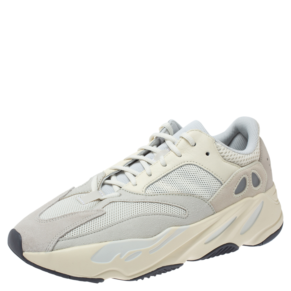 Image of Yeezy x Adidas White Analog Boost  Sneakers Size  /