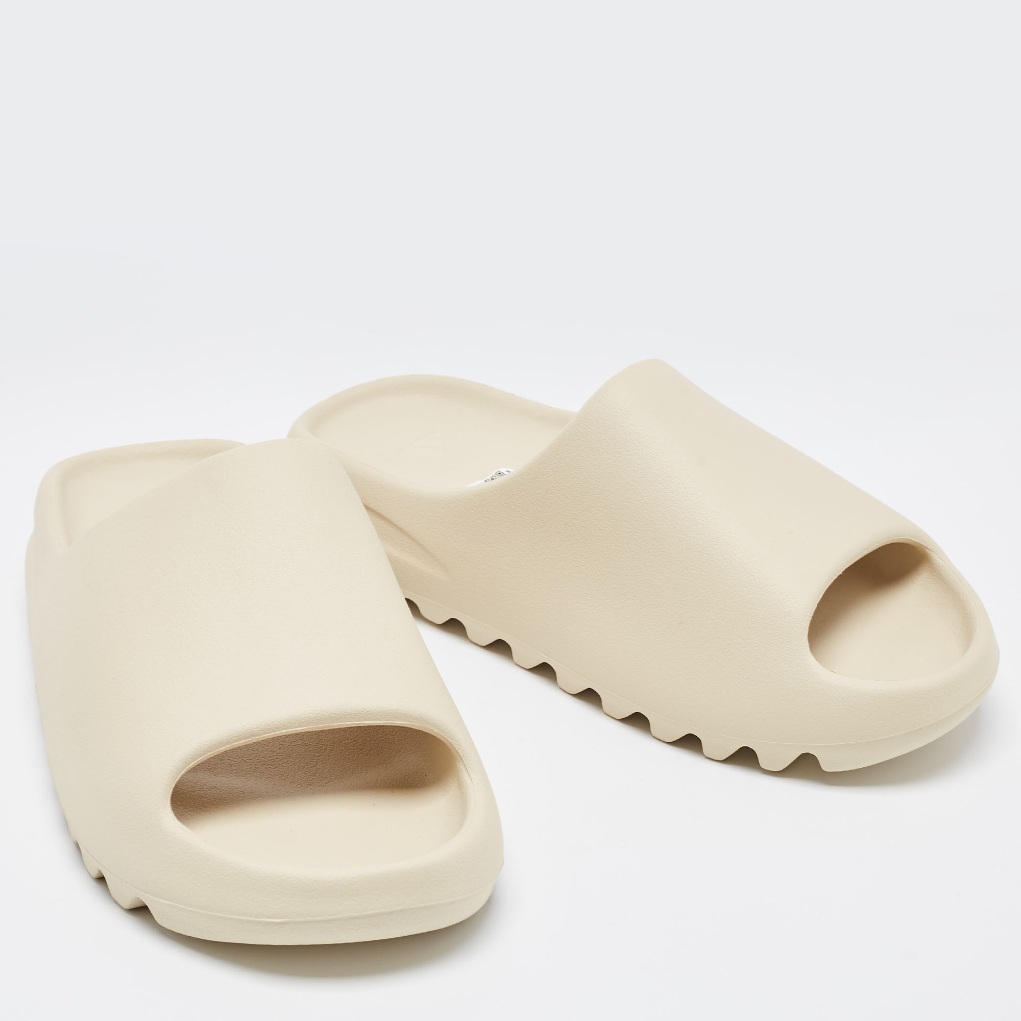 Yeezy X Adidas Cream Rubber Bone Slides Size 43