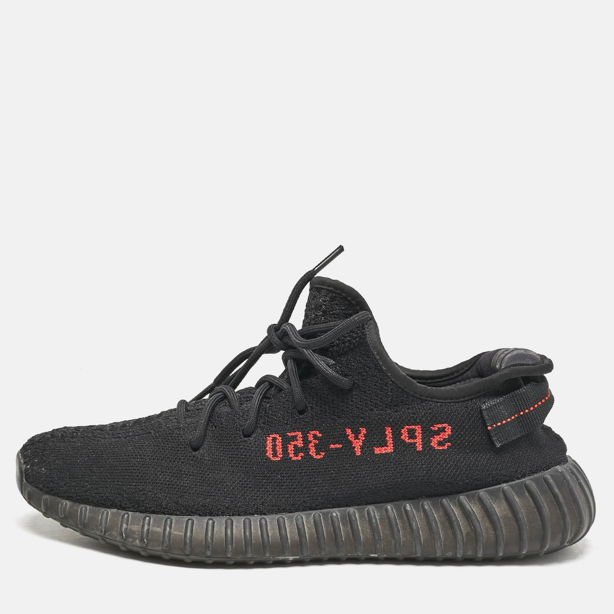 Yeezy x adidas Black Knit Fabric Boost 350 V2 Low Top Sneakers Size 45 1/3
Yeezy x adidas Black Knit Fabric Boost 350 V2 Low Top Sneakers Size 45 1/3