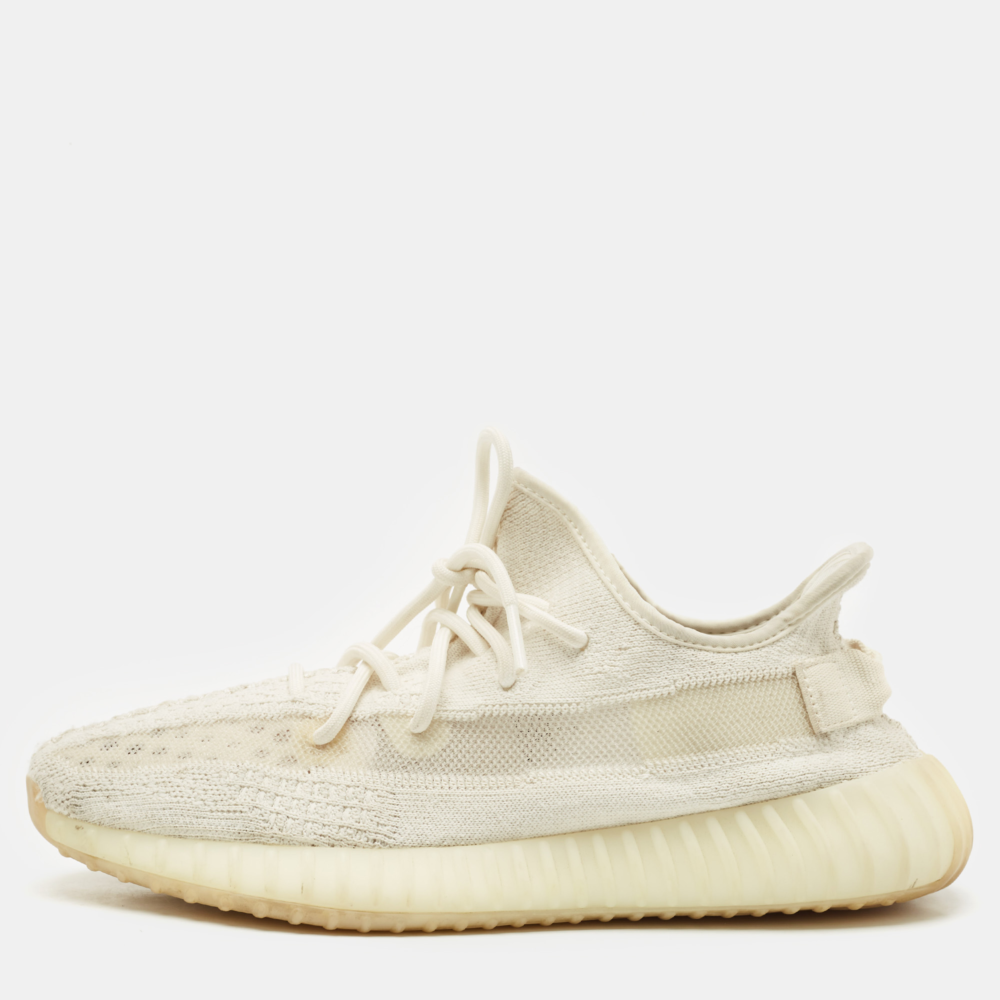 Yeezy x Adidas Off White Knit Fabric Boost 350 V2 Bone Sneakers Size 43 1/3
Yeezy x Adidas Off White Knit Fabric Boost 350 V2 Bone Sneakers Size 43 1/3