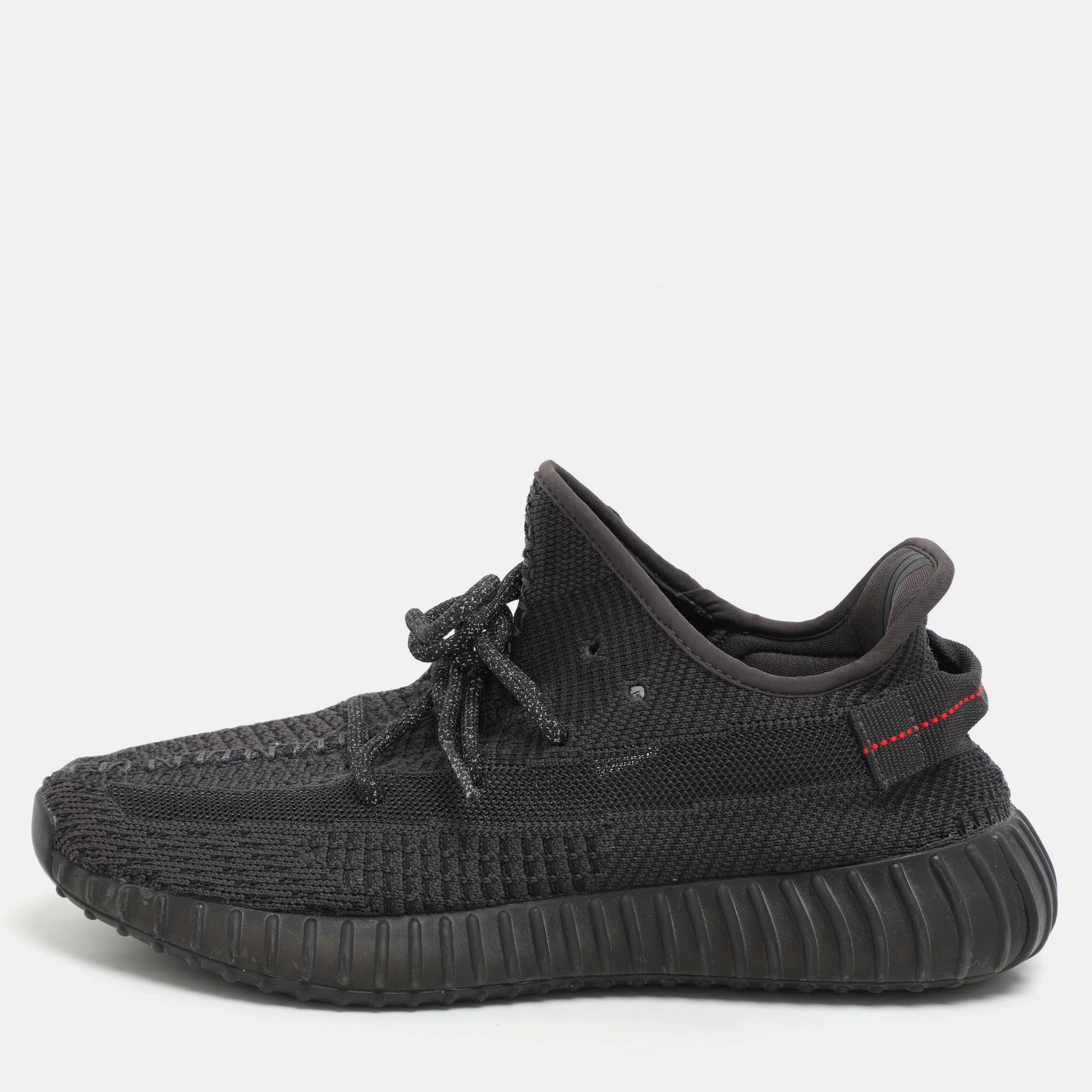 Yeezy x Adidas Black Knit Fabric Boost 350 V2 Static Black Sneakers 42
Yeezy x Adidas Black Knit Fabric Boost 350 V2 Static Black Sneakers 42