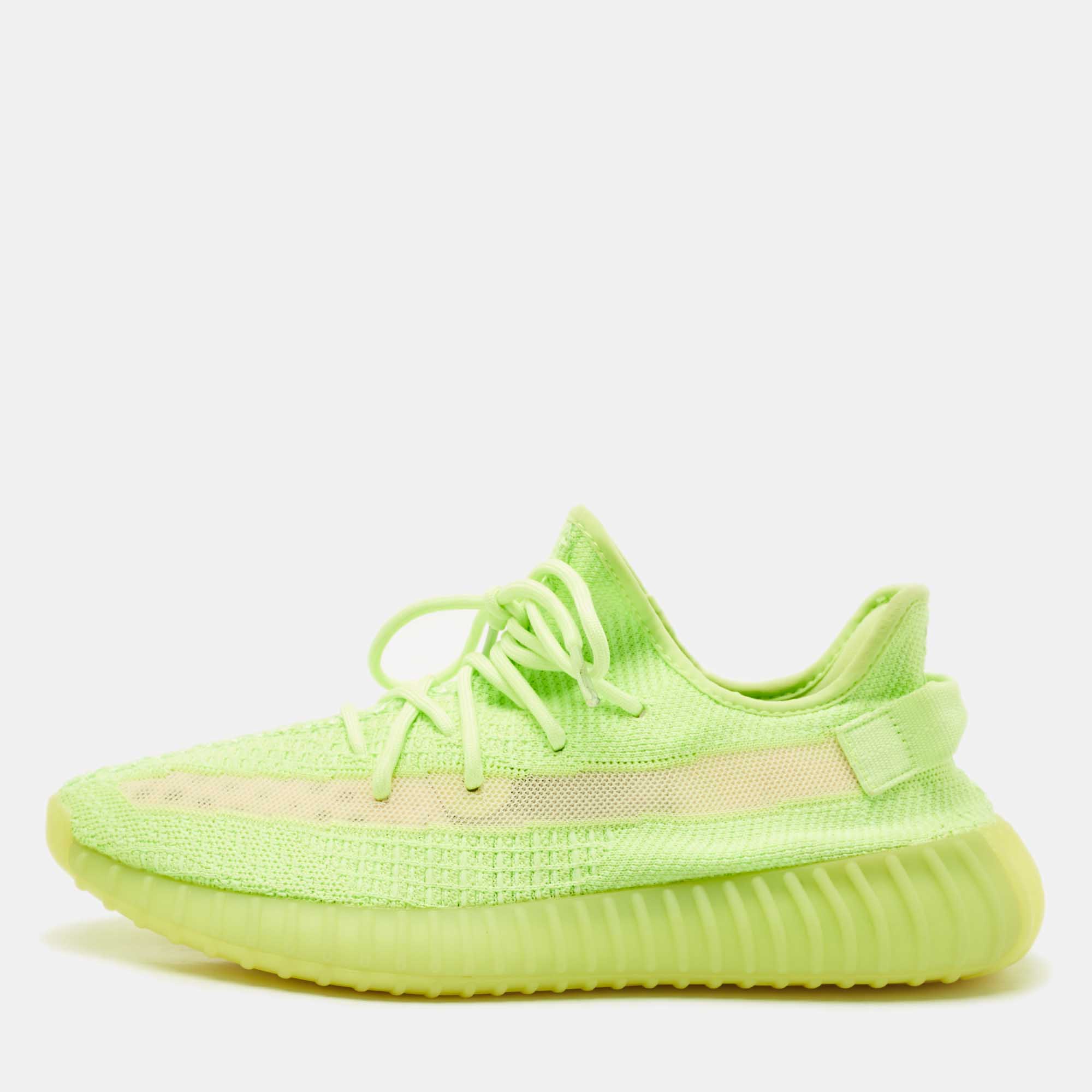 Yeezy x Adidas Green Knit Fabric Boost 350 V2 Glow Sneakers Size 44 1/3
Yeezy x Adidas Green Knit Fabric Boost 350 V2 Glow Sneakers Size 44 1/3