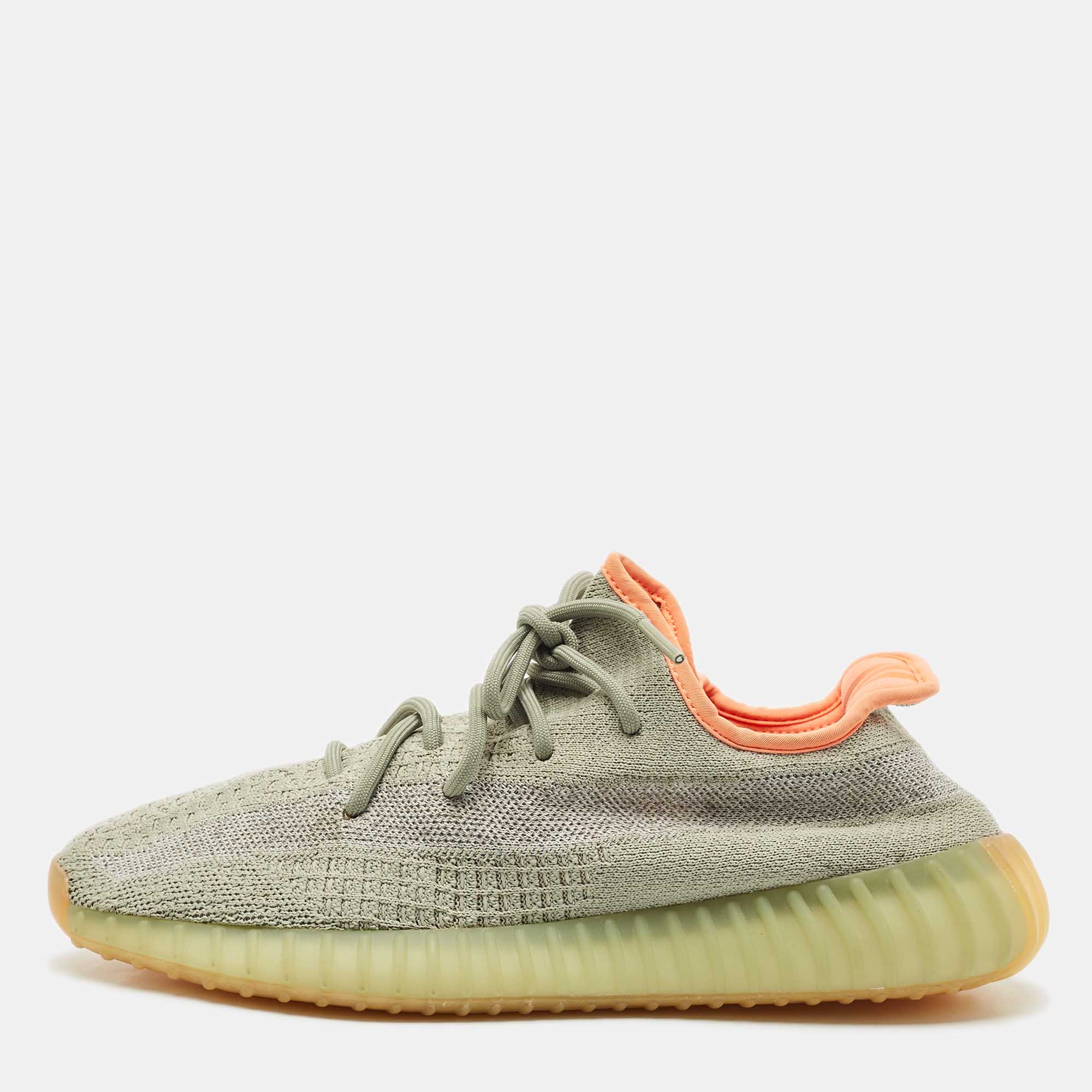 Yeezy x Adidas Green/Grey Knit Fabric Boost 350 V2 Desert Sage Sneakers Size 44 2/3
Yeezy x Adidas Green/Grey Knit Fabric Boost 350 V2 Desert Sage Sneakers Size 44 2/3