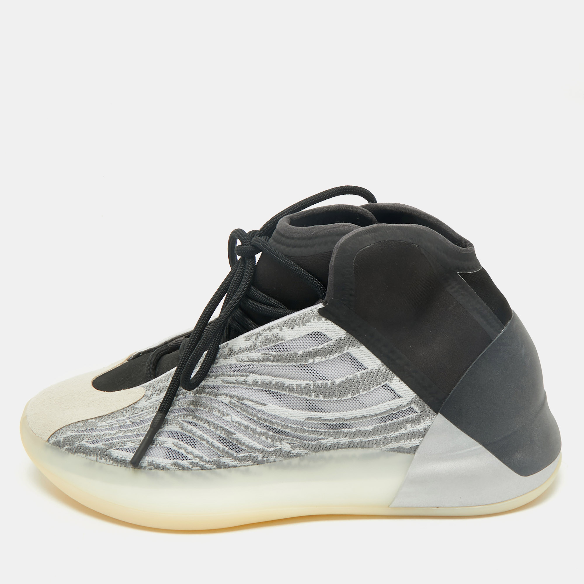 Yeezy x Adidas Grey/Black Mesh and Knit Fabric QNTM Sneakers Size 42.5
Yeezy x Adidas Grey/Black Mesh and Knit Fabric QNTM Sneakers Size 42.5