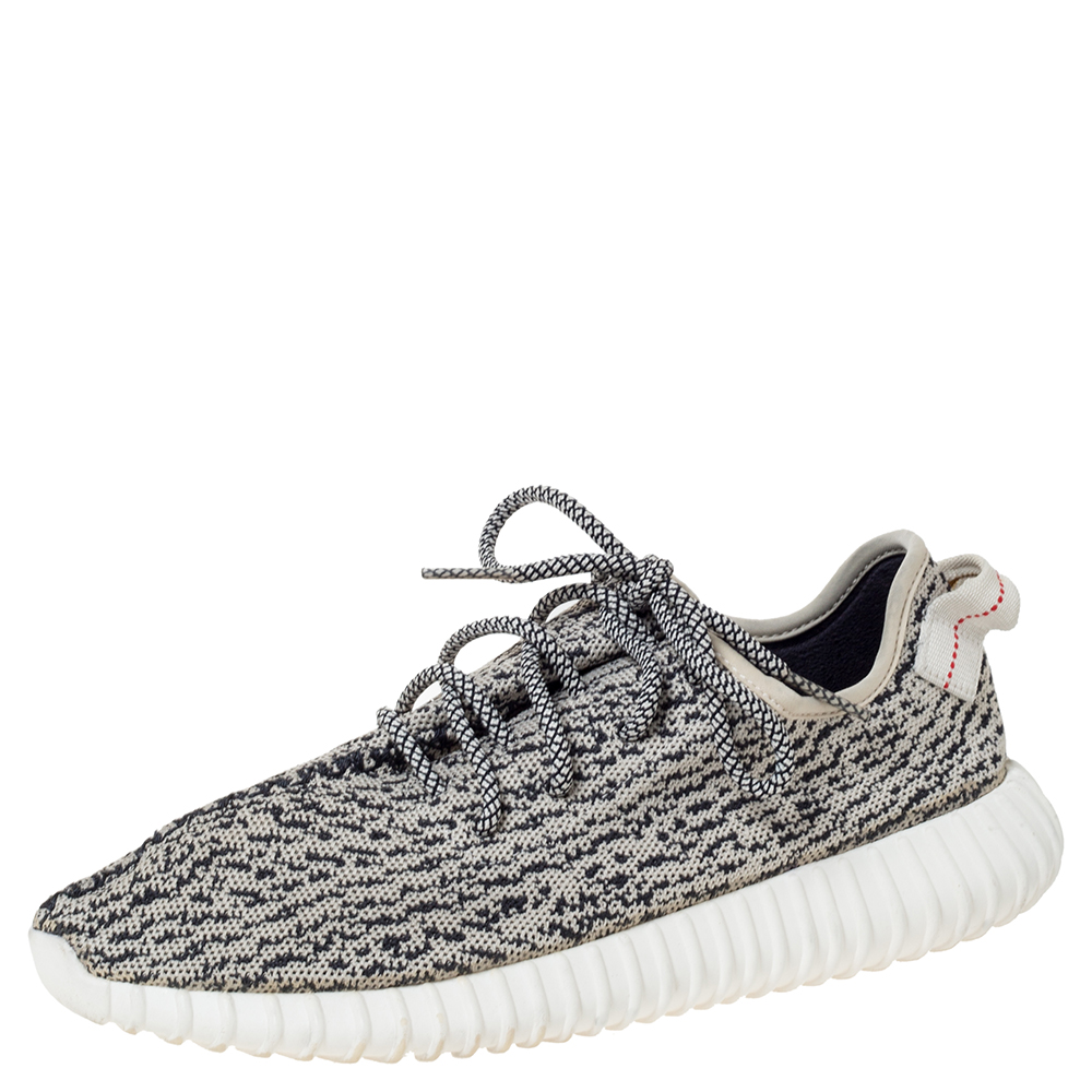 Image of Yeezy x Adidas Turtledove Cotton Knit Boost  Sneakers Size .