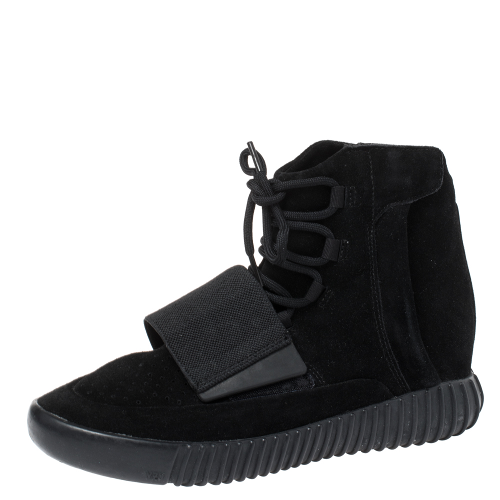 Image of Yeezy x adidas Boost  Triple Black Sneakers Size  /